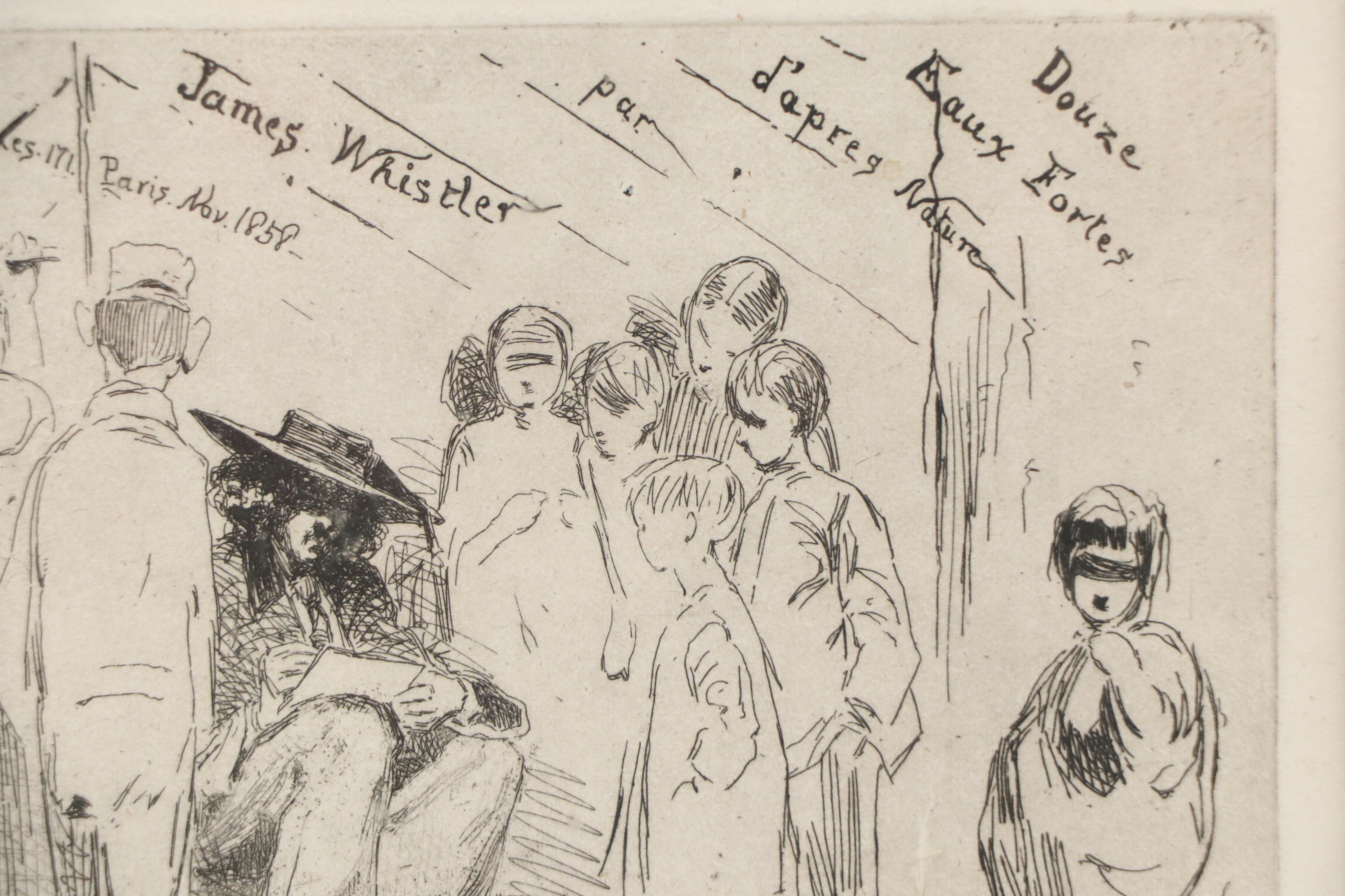 Etching After James Whistler from "Douze eau-fortes d'apres Nature," 1858