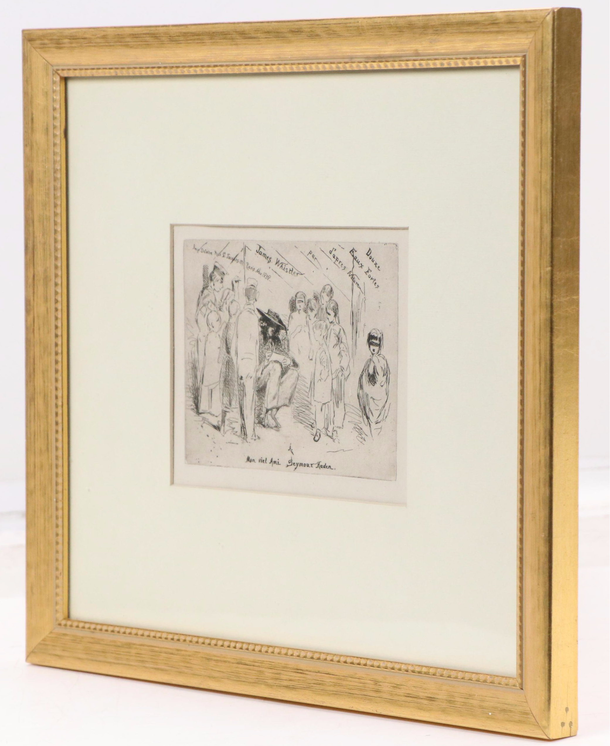 Etching After James Whistler from "Douze eau-fortes d'apres Nature," 1858