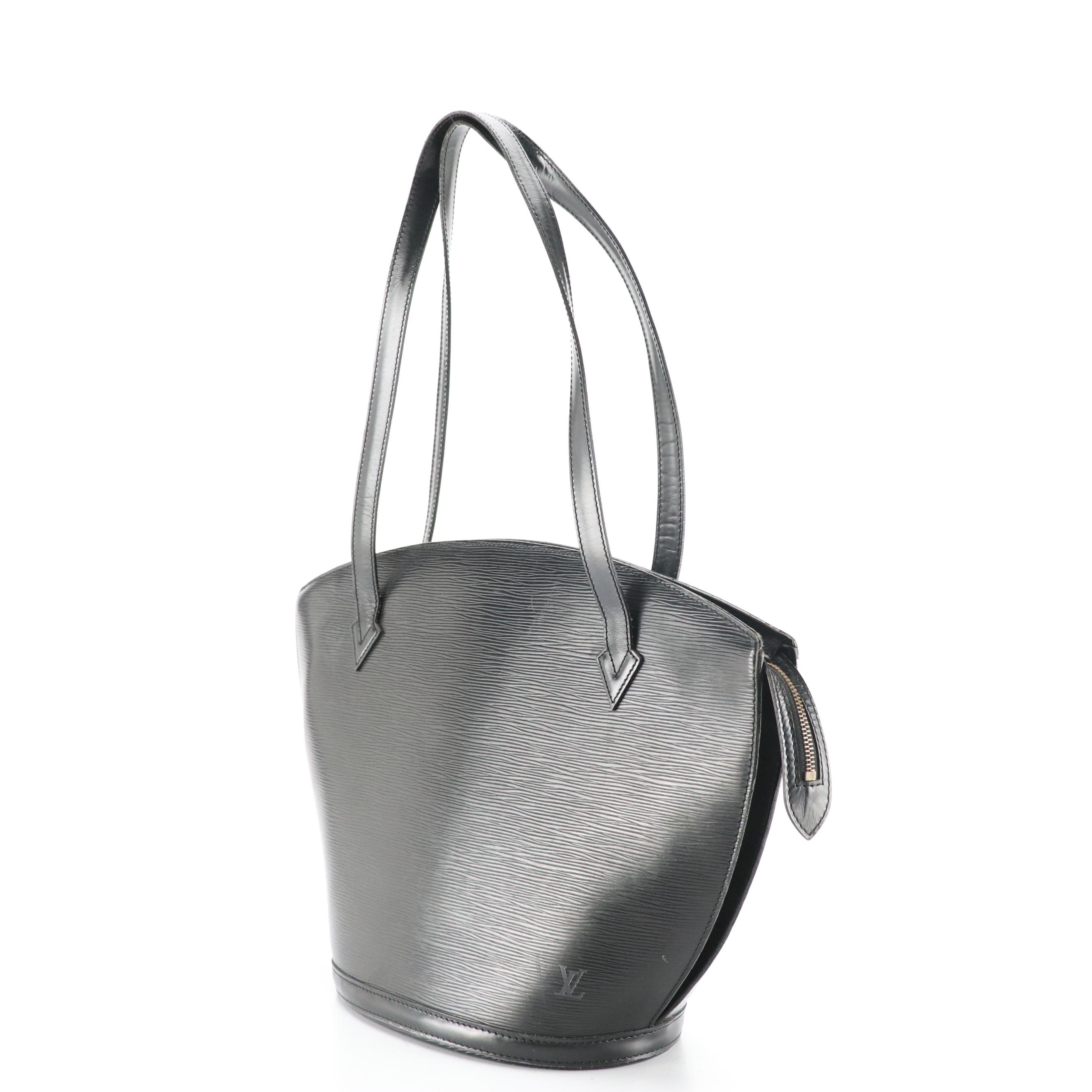 Louis Vuitton Saint Jacques GM Shoulder Bag in Black Epi Leather