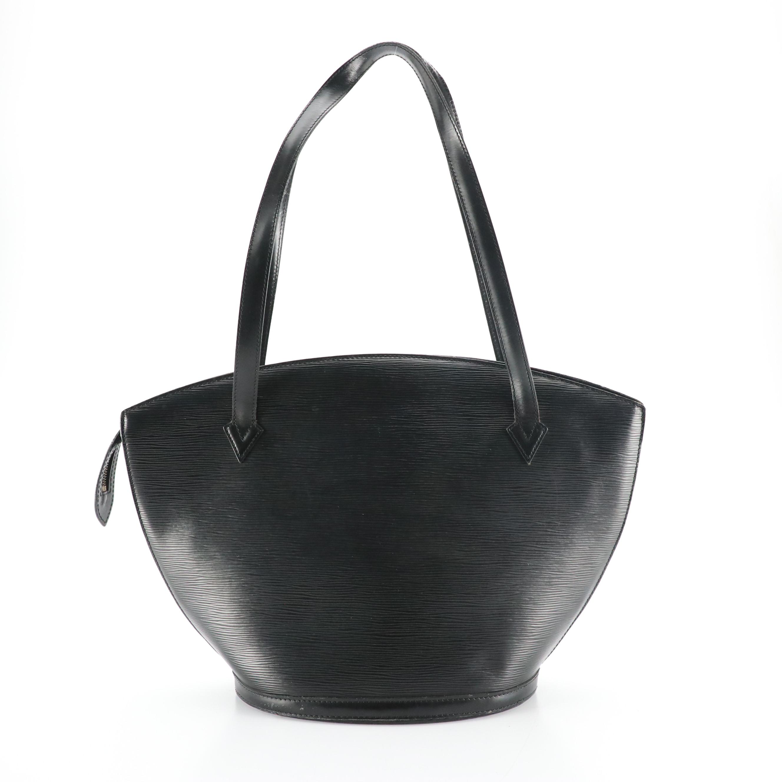 Louis Vuitton Saint Jacques GM Shoulder Bag in Black Epi Leather