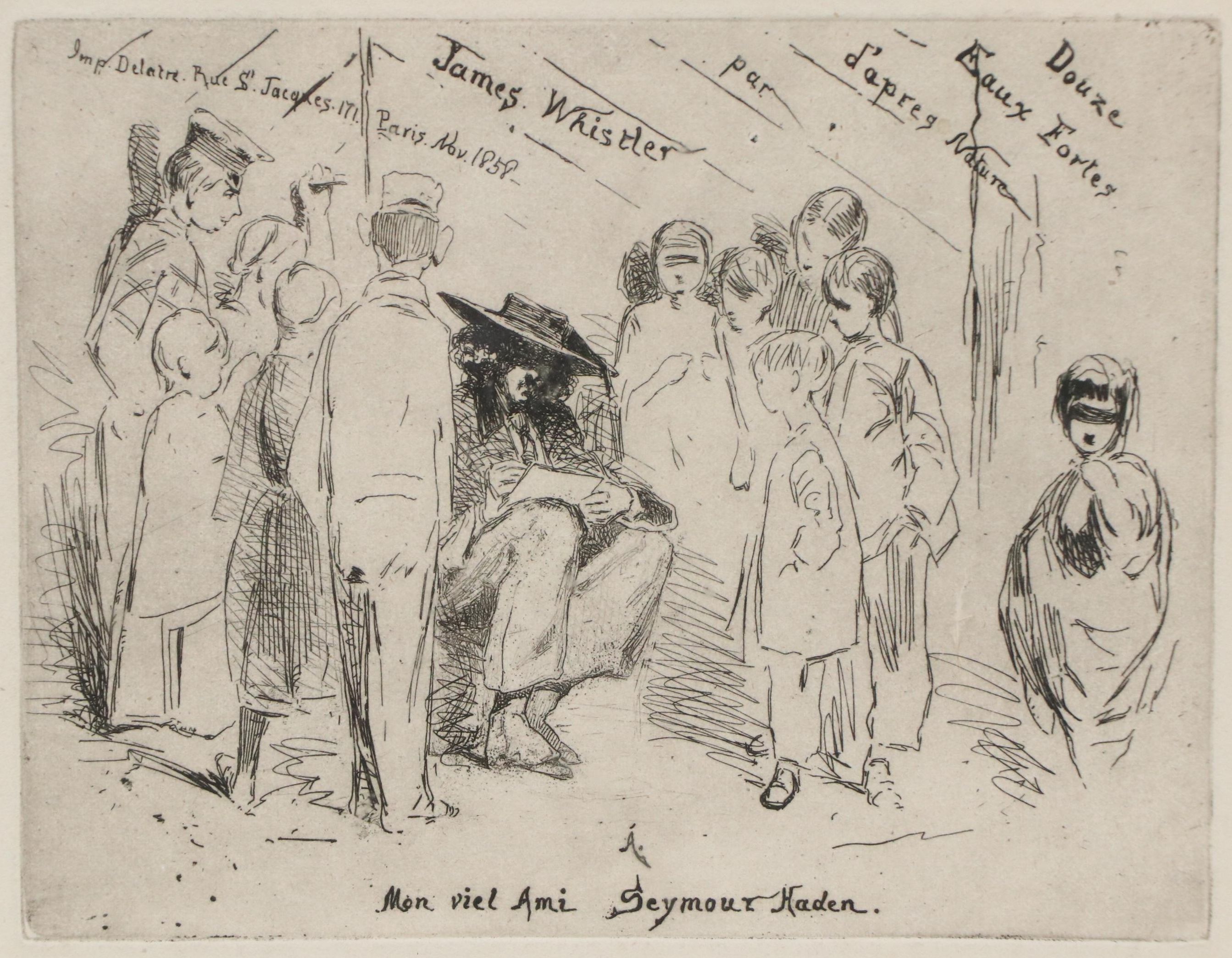 Etching After James Whistler from "Douze eau-fortes d'apres Nature," 1858