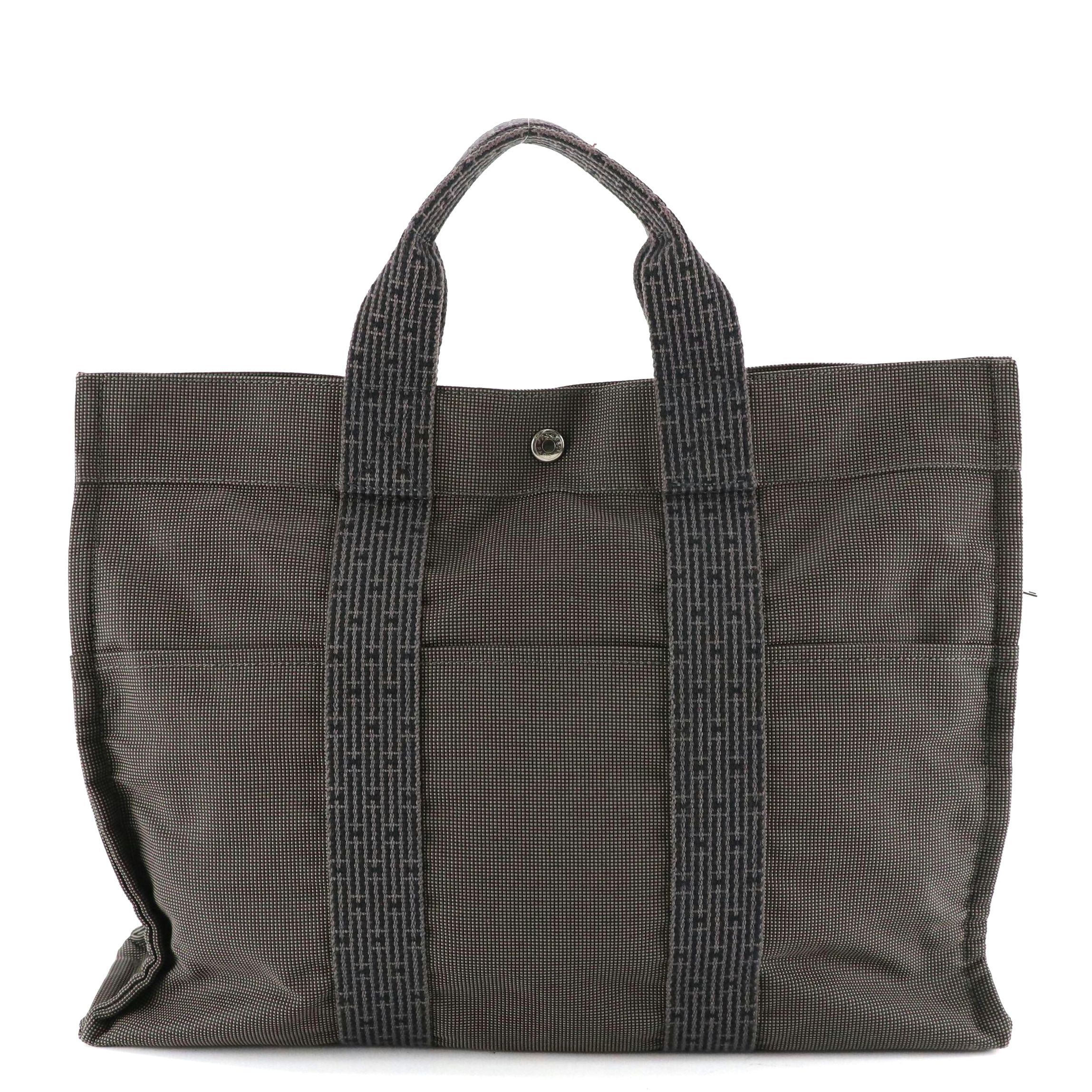 Hermès Toile Canvas Herline Tote MM
