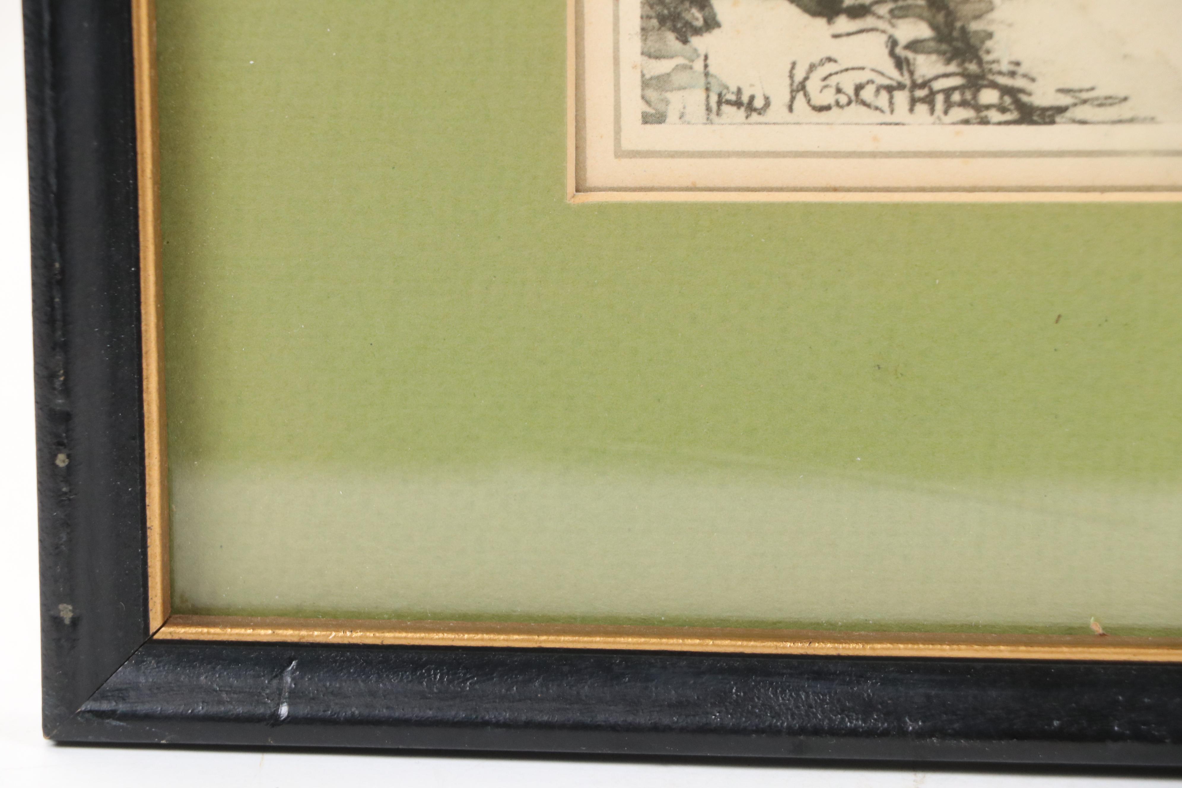 Offset Lithograph After Jan Korthals "Ru du Chevalier de la Barre Montmartre"