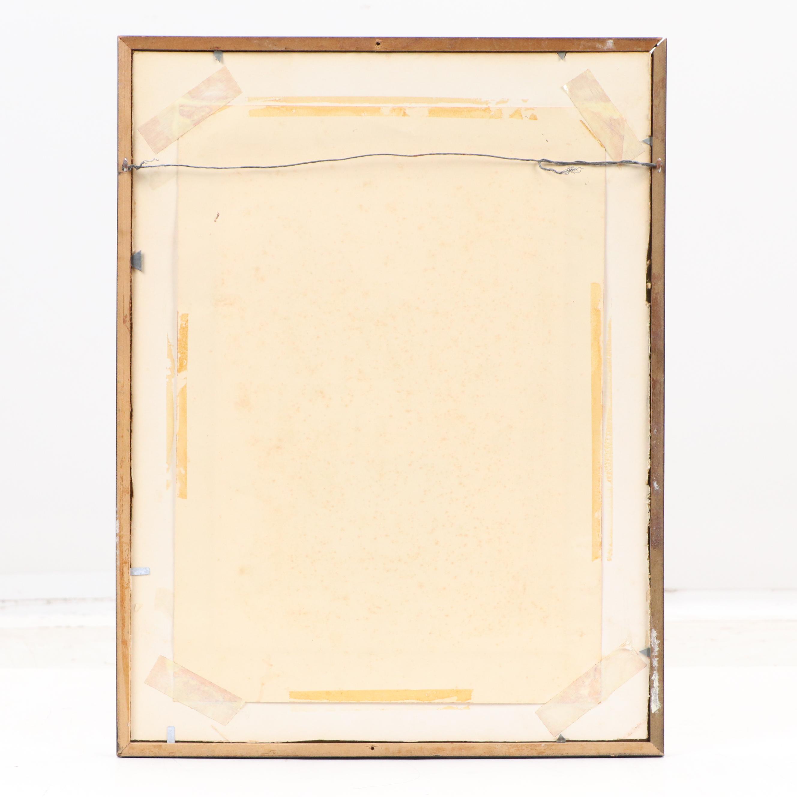 Offset Lithograph After Jan Korthals "Ru du Chevalier de la Barre Montmartre"