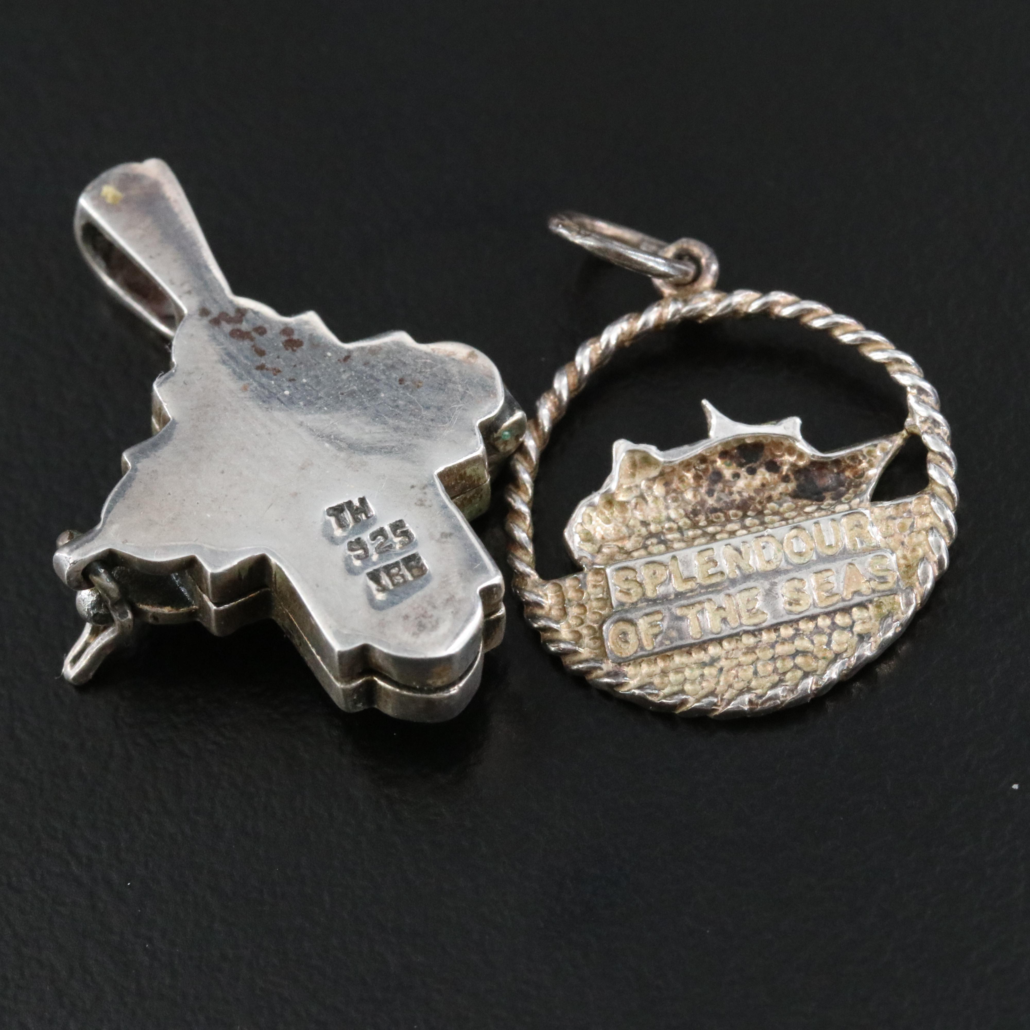 Sterling Necklace and Pendant Collection Including Amethyst and Diamond