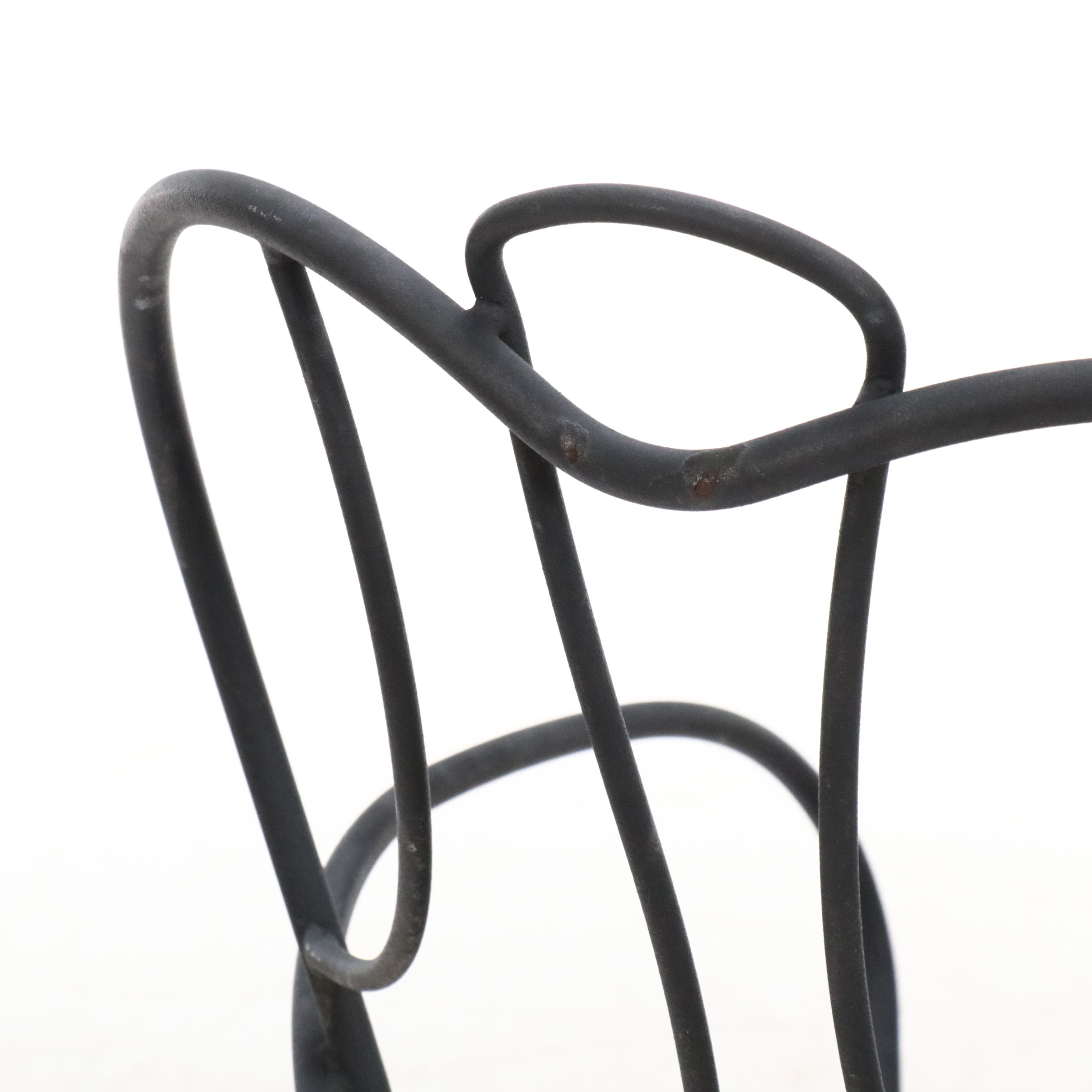 Wrought Iron and Pierced Metal Bistro Table and Chairs