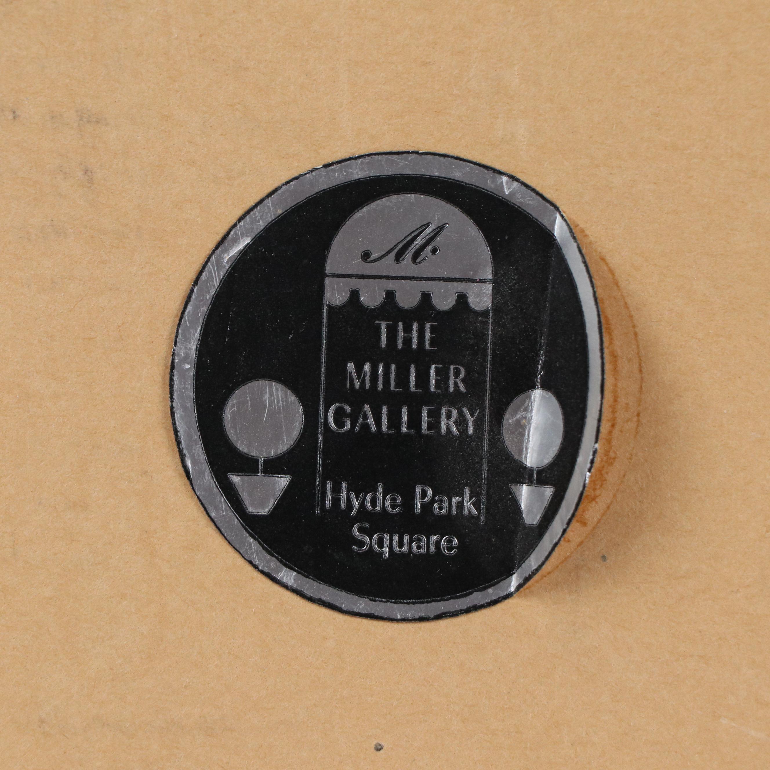 Floyd Berg Graphite Drawing of Girl with Flowers, 20th Century