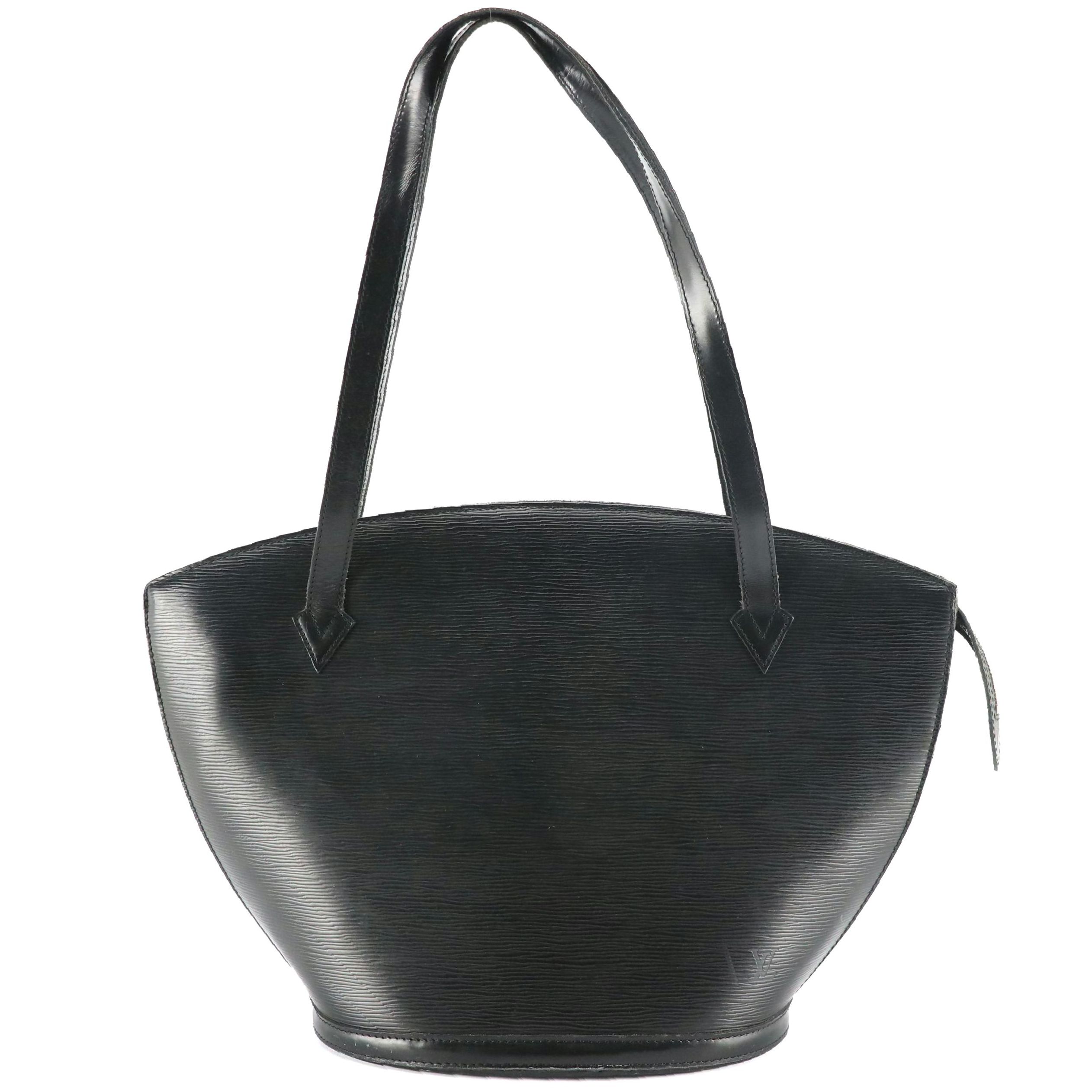 Louis Vuitton Saint Jacques GM Shoulder Bag in Black Epi Leather