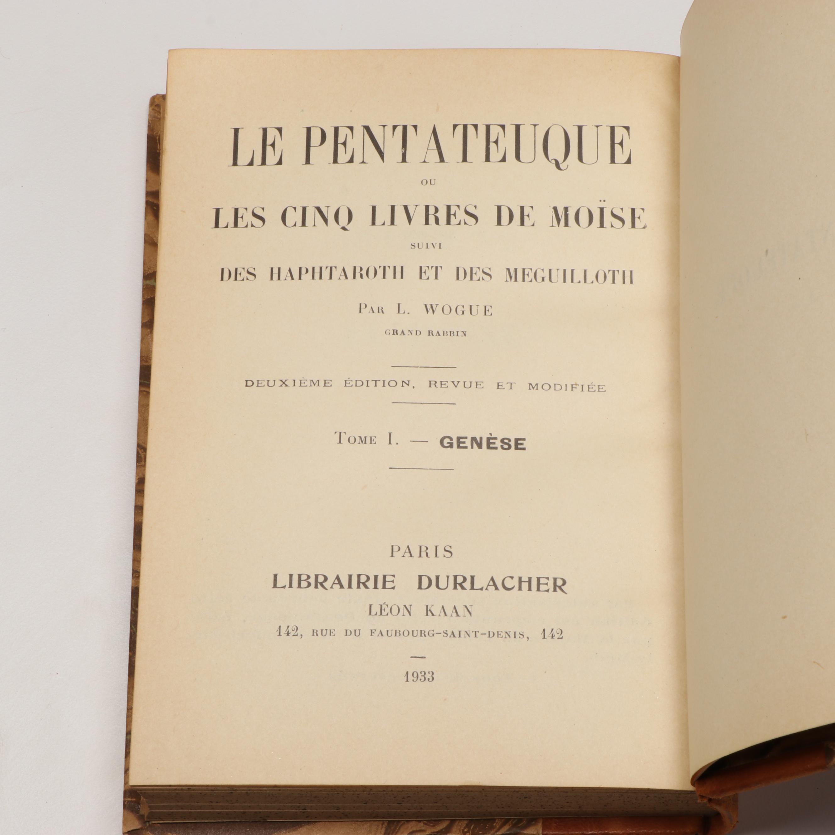 "Erech Hatephiloth" French Translation and More Jewish Prayer Books