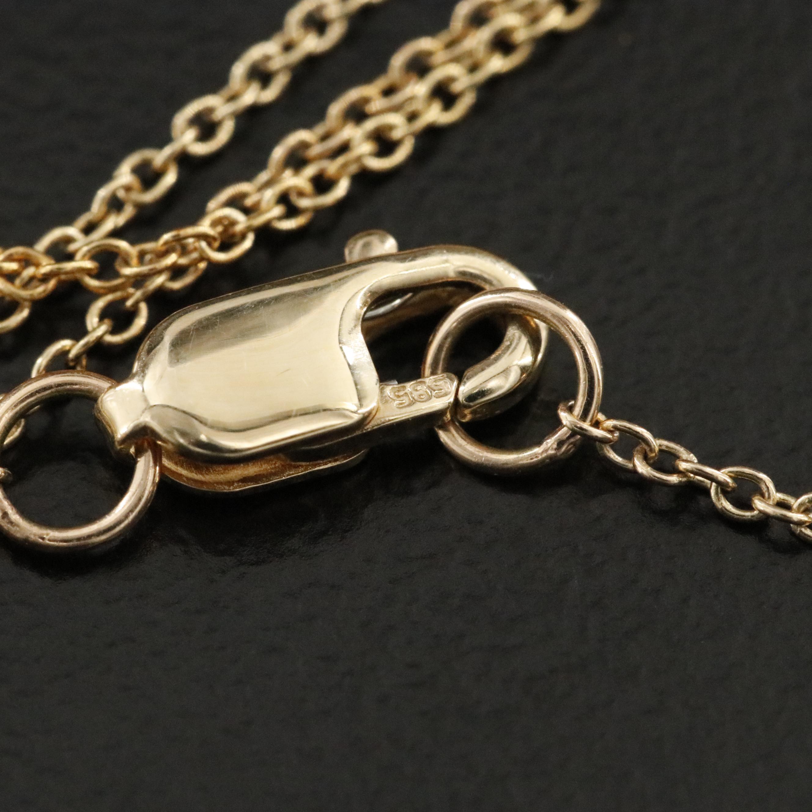 14K 1.00 CTW Lab Grown Diamond Halo Pendant Necklace with Fancy Yellow Center