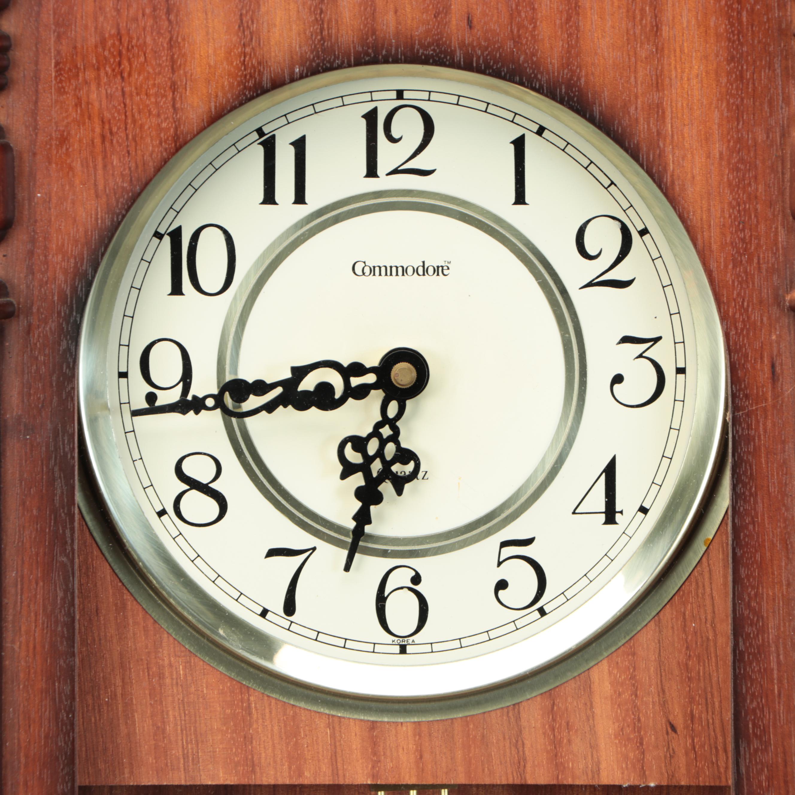 Commodore Wooden Wall Clock