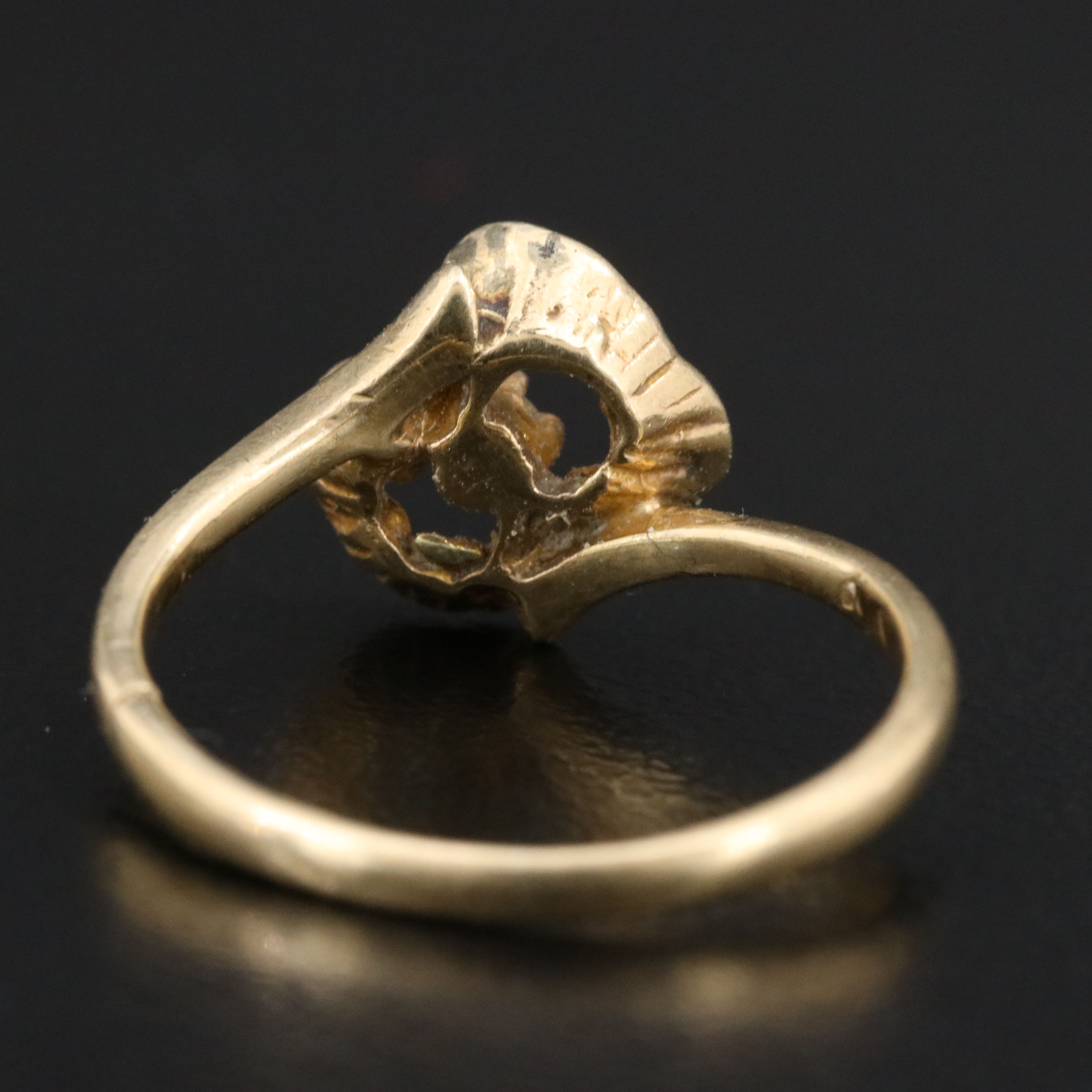 10K 0.03 CT Diamond Ring