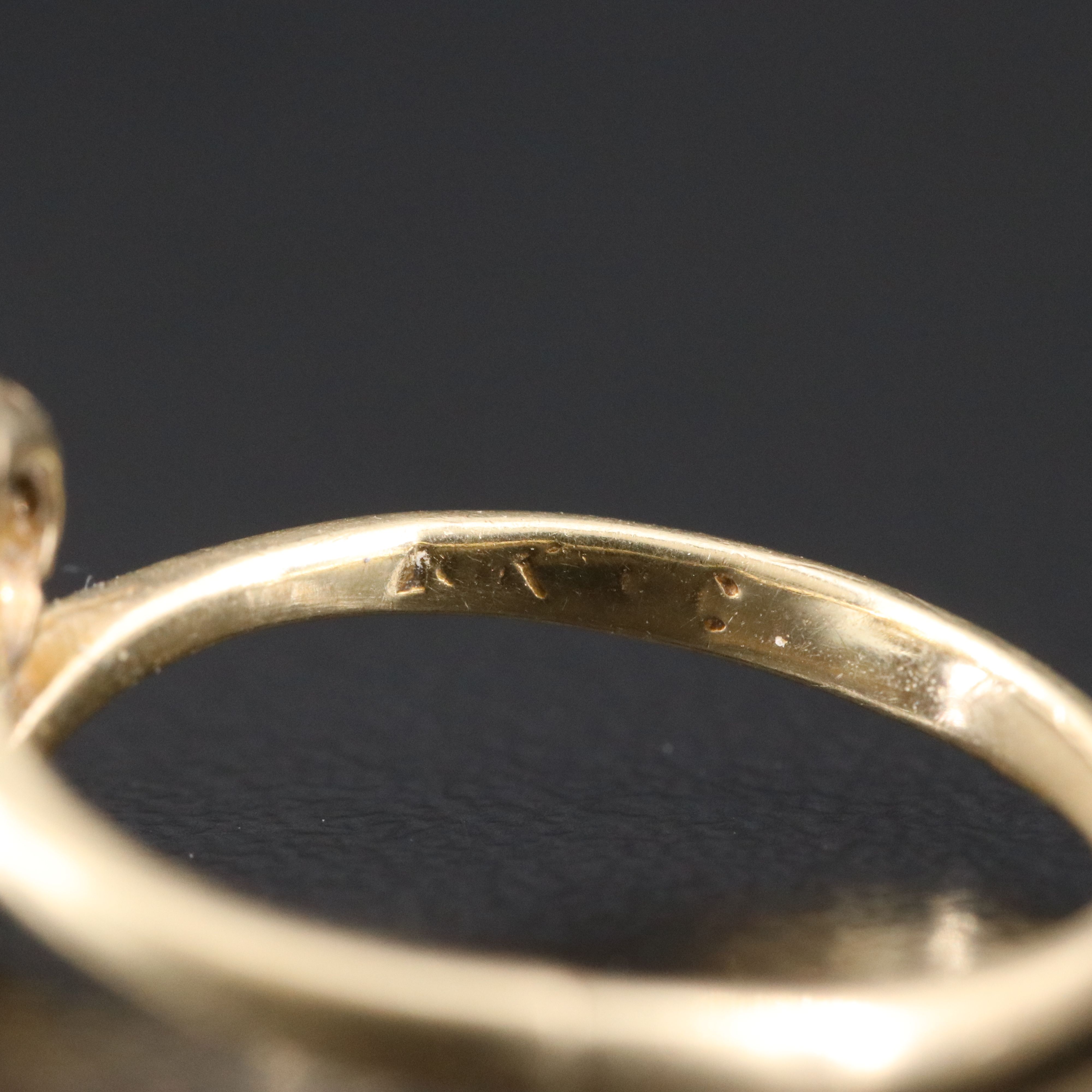 10K 0.03 CT Diamond Ring