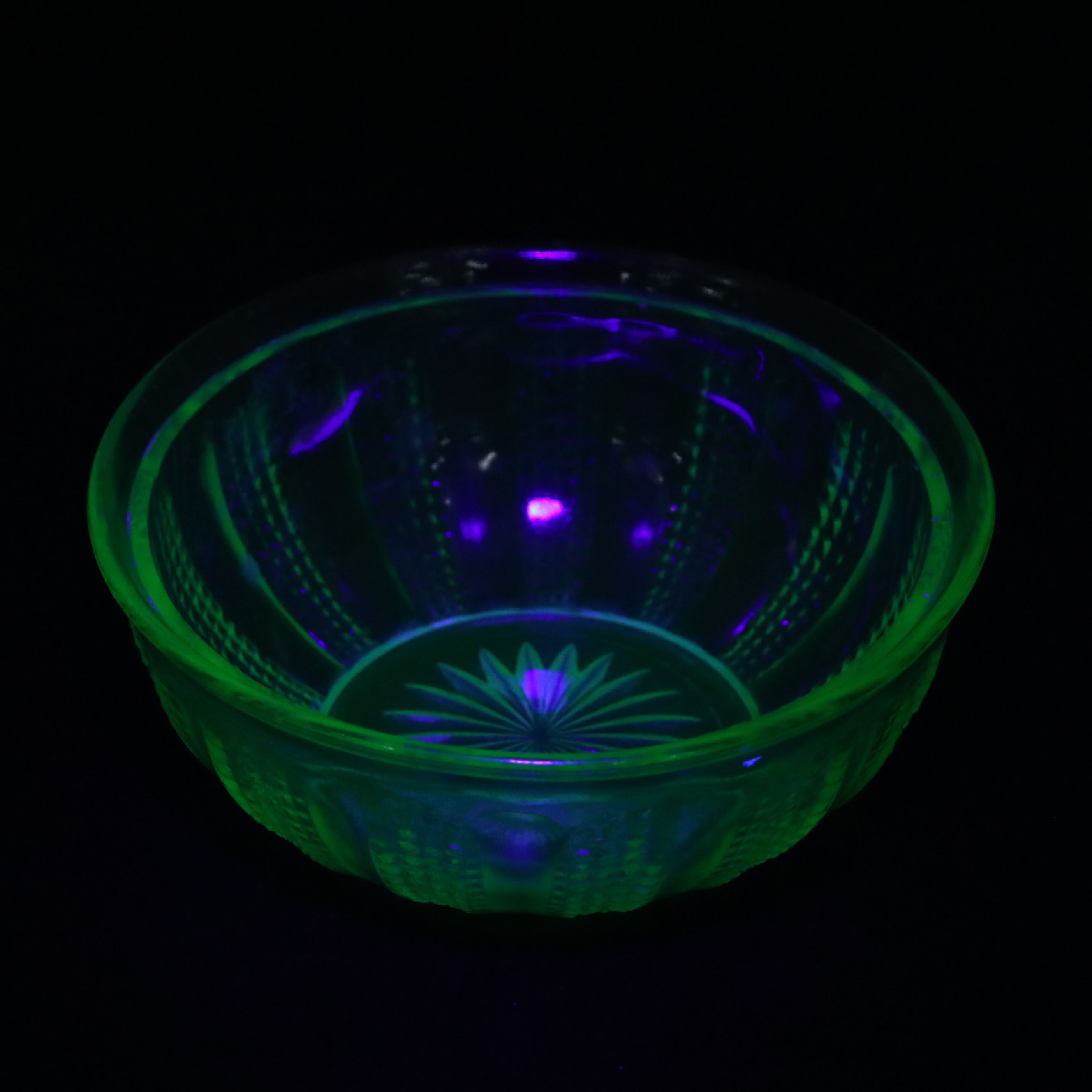 Anchor Hocking "Oyster and Pearl" with More Vaseline and Custard Glass Tableware