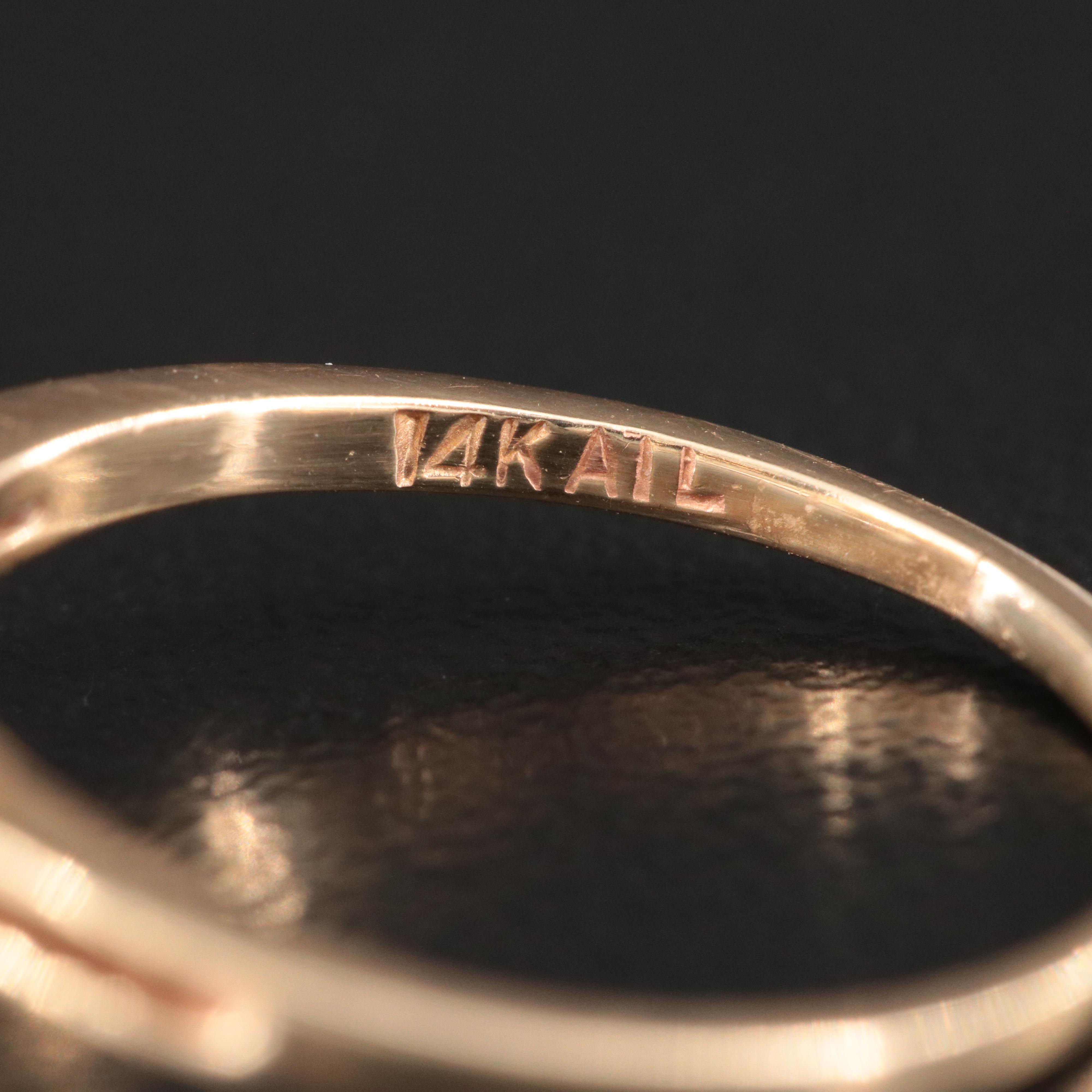 14K Opal Butterfly Ring