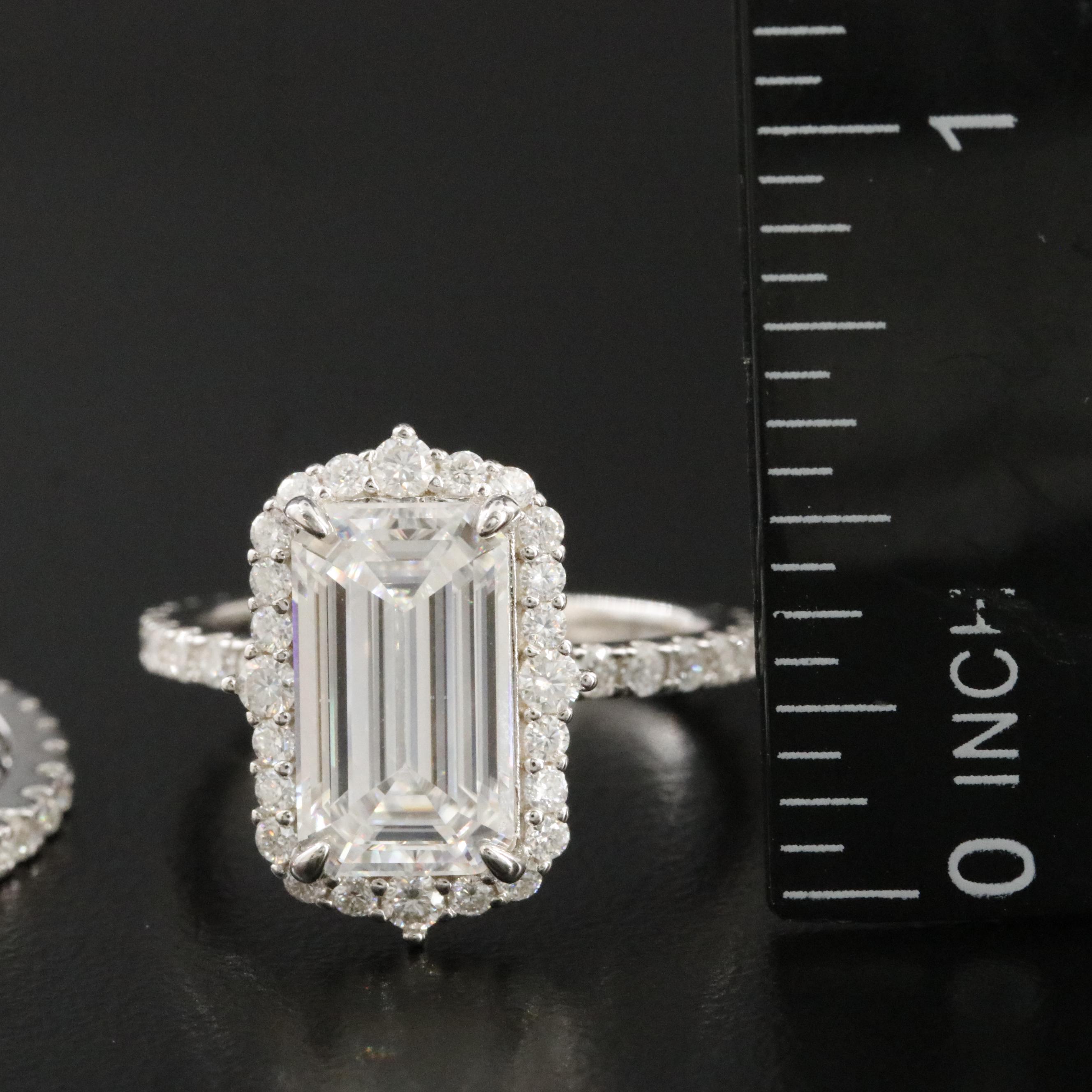 Sterling Moissanite Ring Set