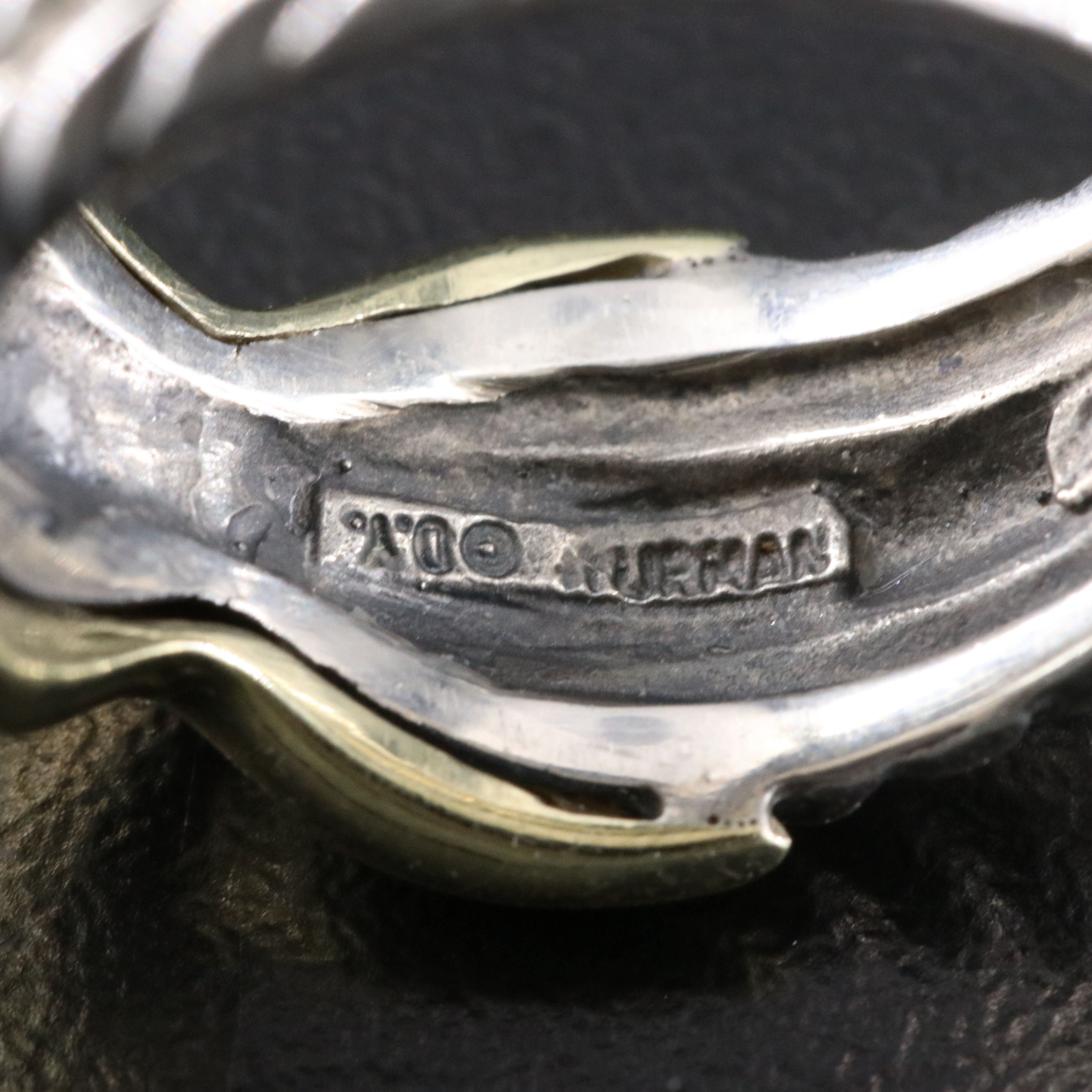 David Yurman Sterling Triple Cable X Ring with 14K Accent