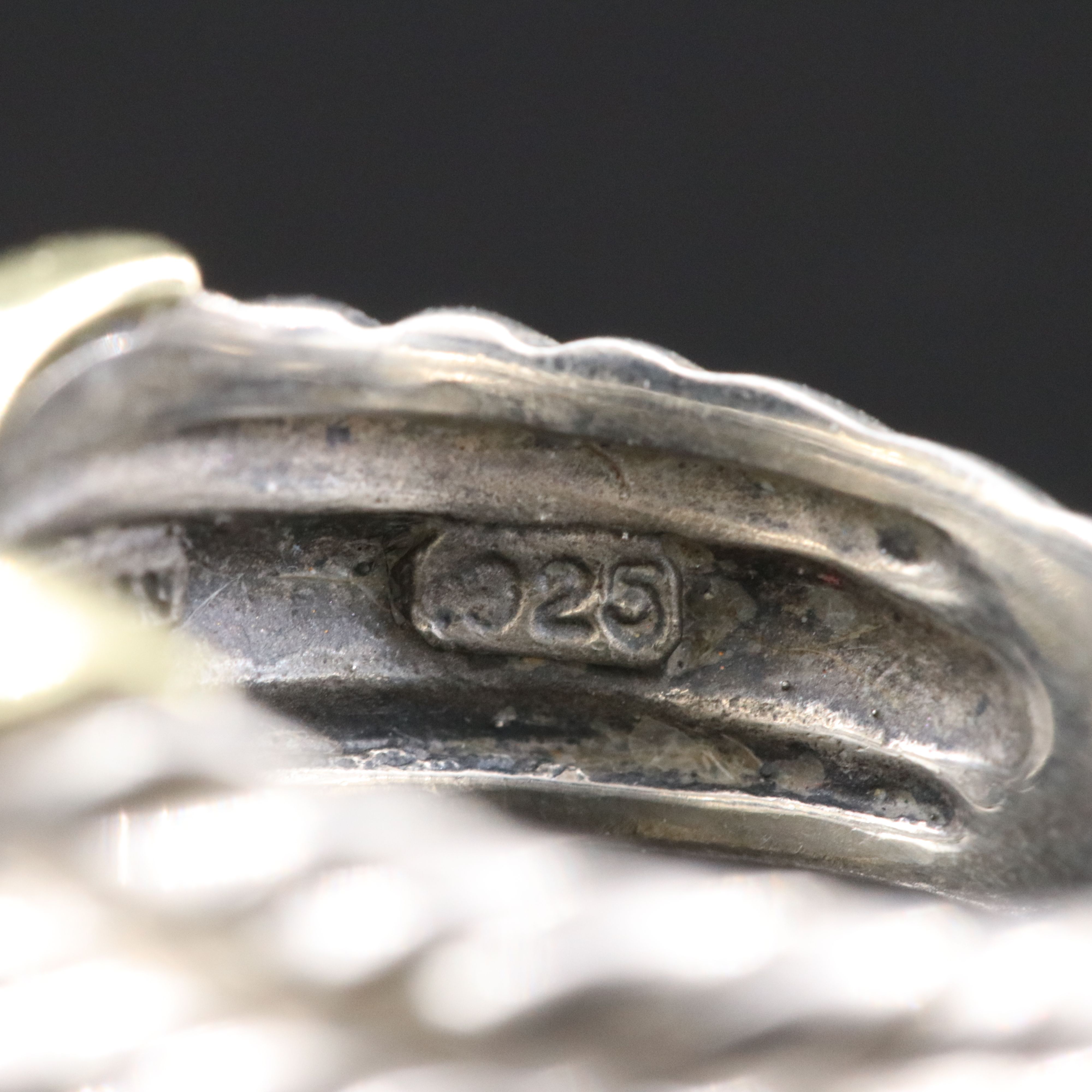 David Yurman Sterling Triple Cable X Ring with 14K Accent