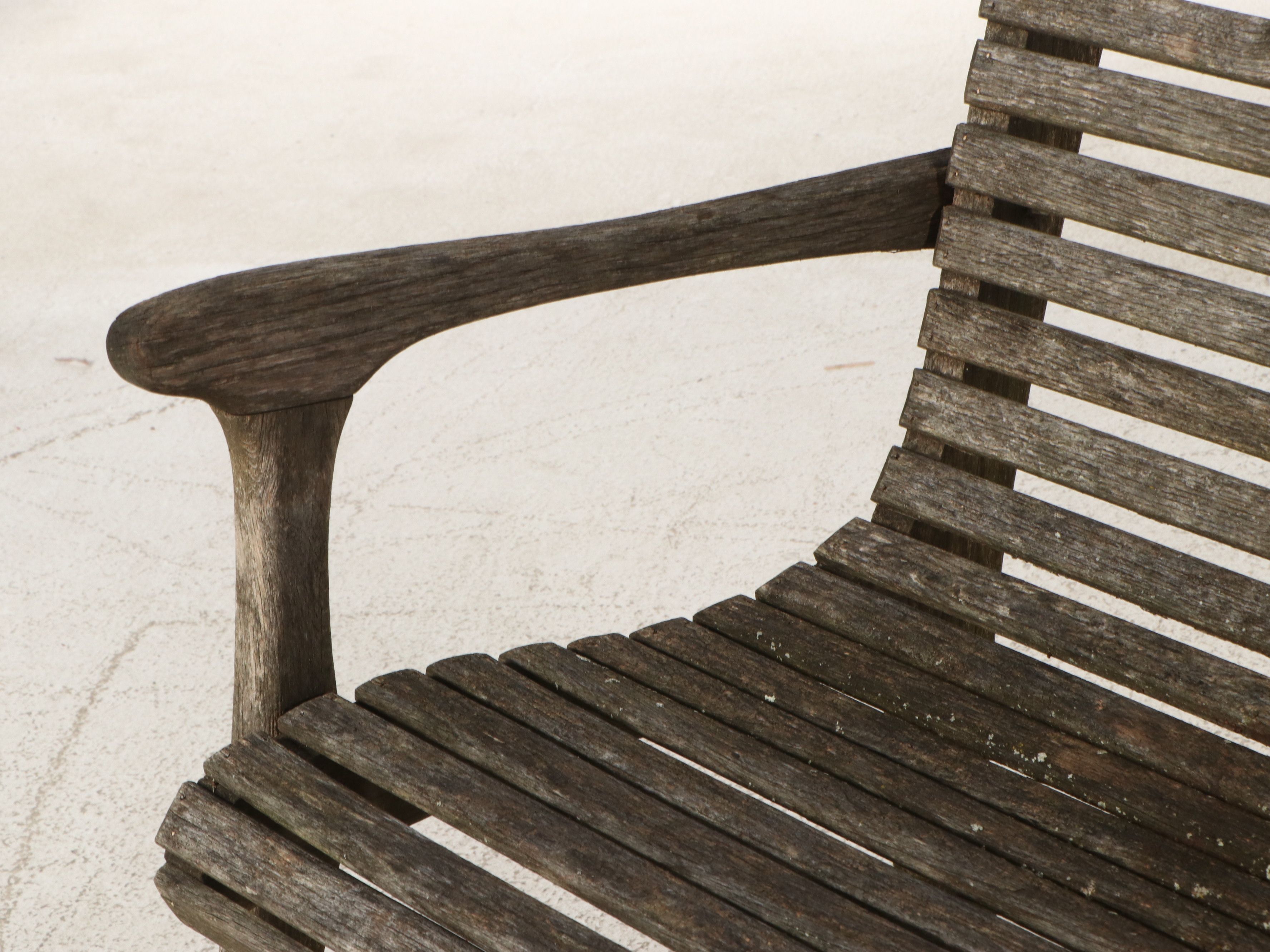 Wooden Slat Garden Bench