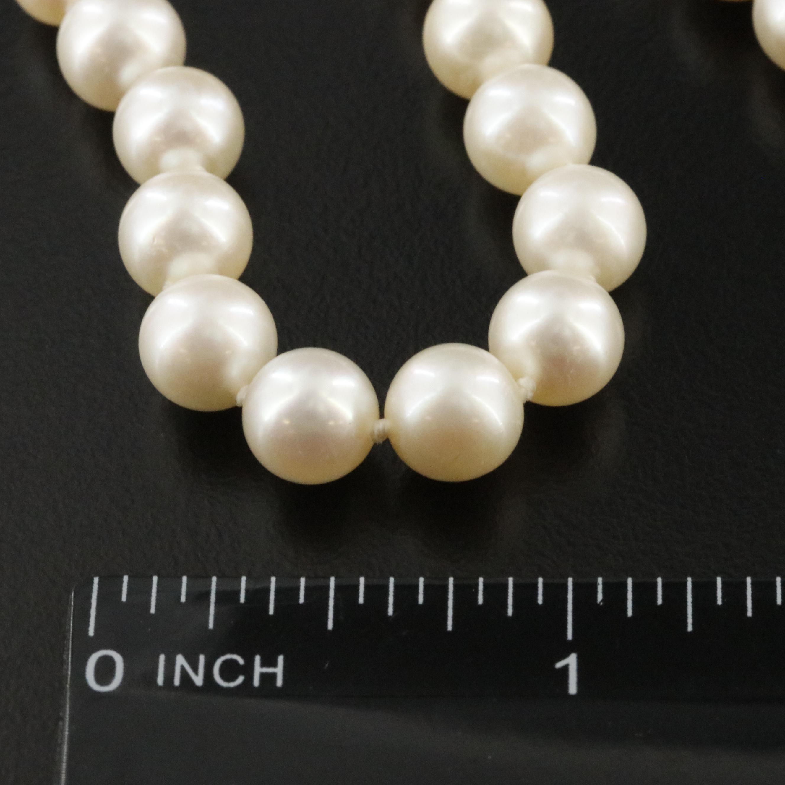 Pearl Necklace with Sterling Clasp