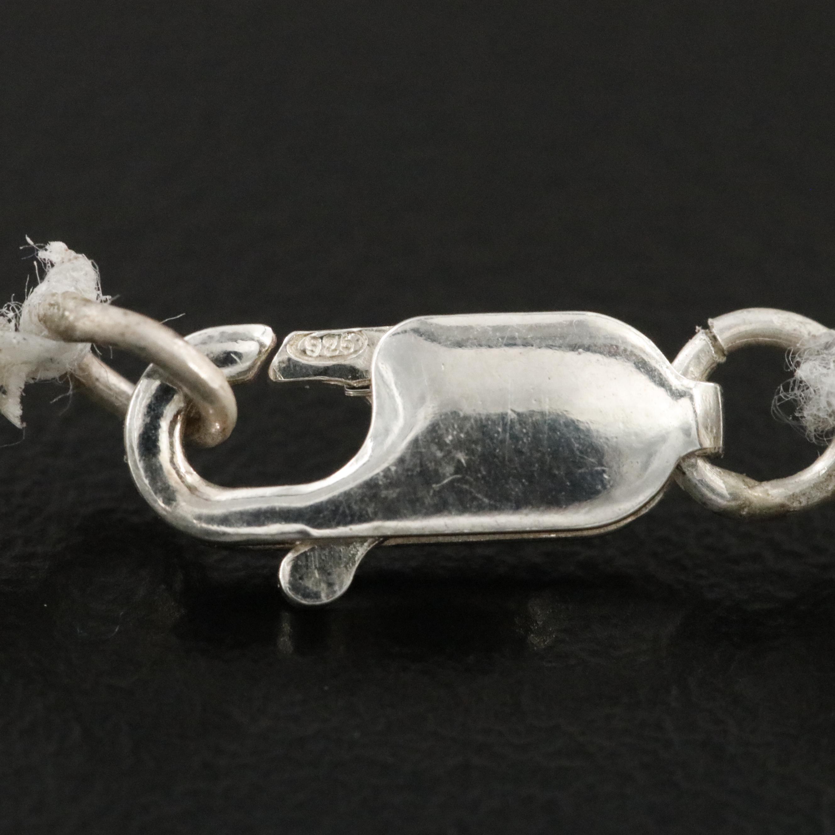 Pearl Necklace with Sterling Clasp