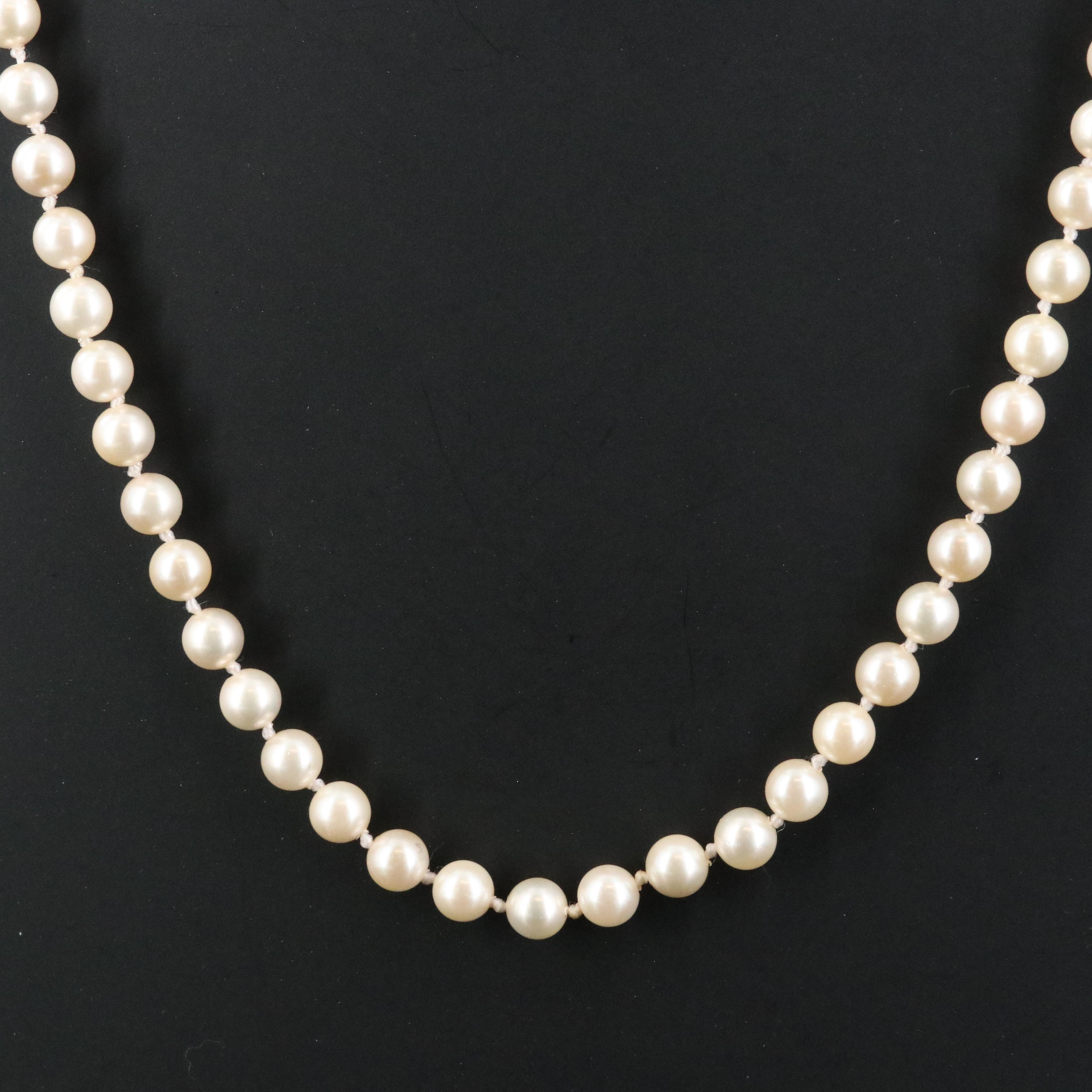 Sterling Pearl Necklace