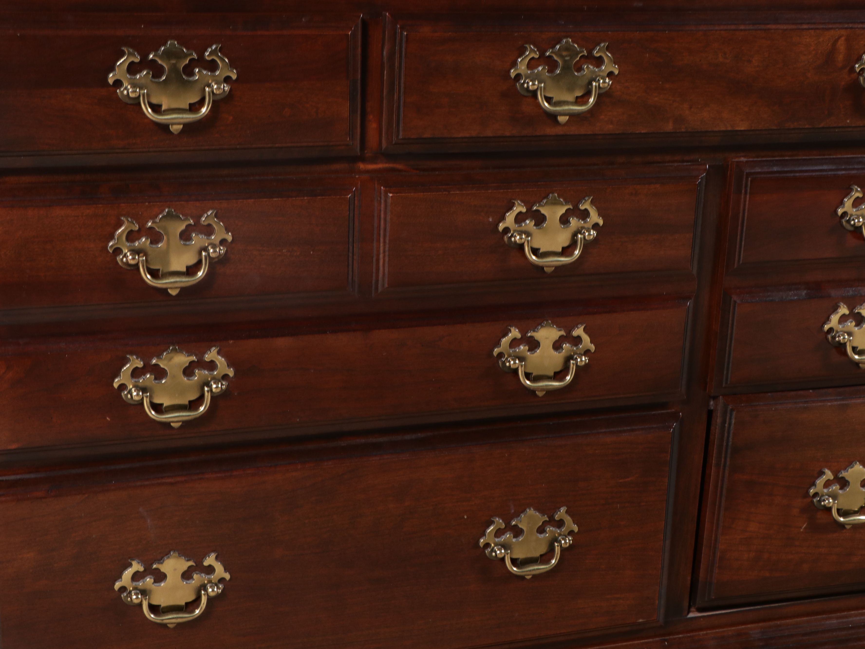 Two Kincaid Georgian Style Cherry Chests, Mid to Late 20th Century