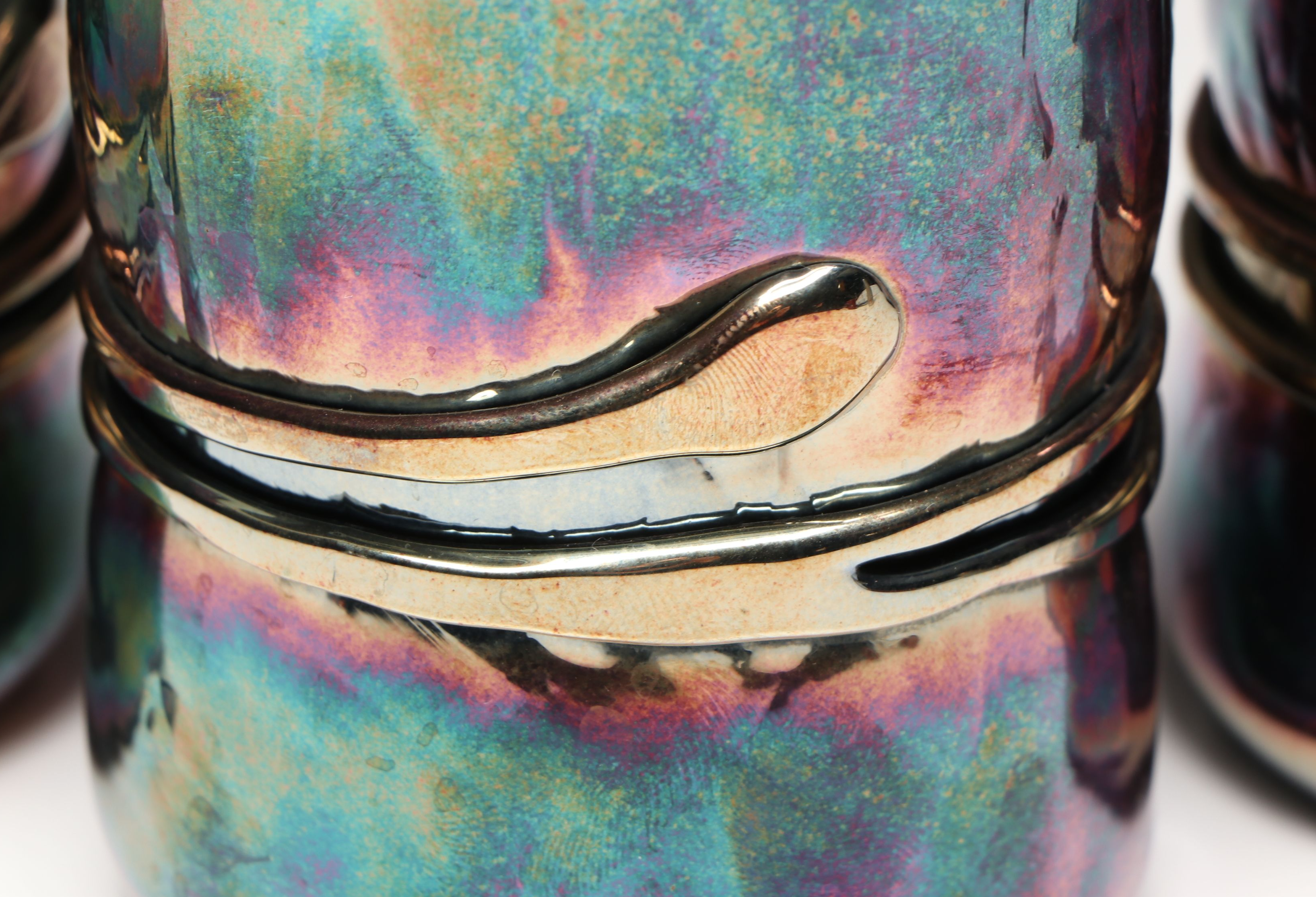 Esteban Prieto Iridescent Art Glass Tumblers