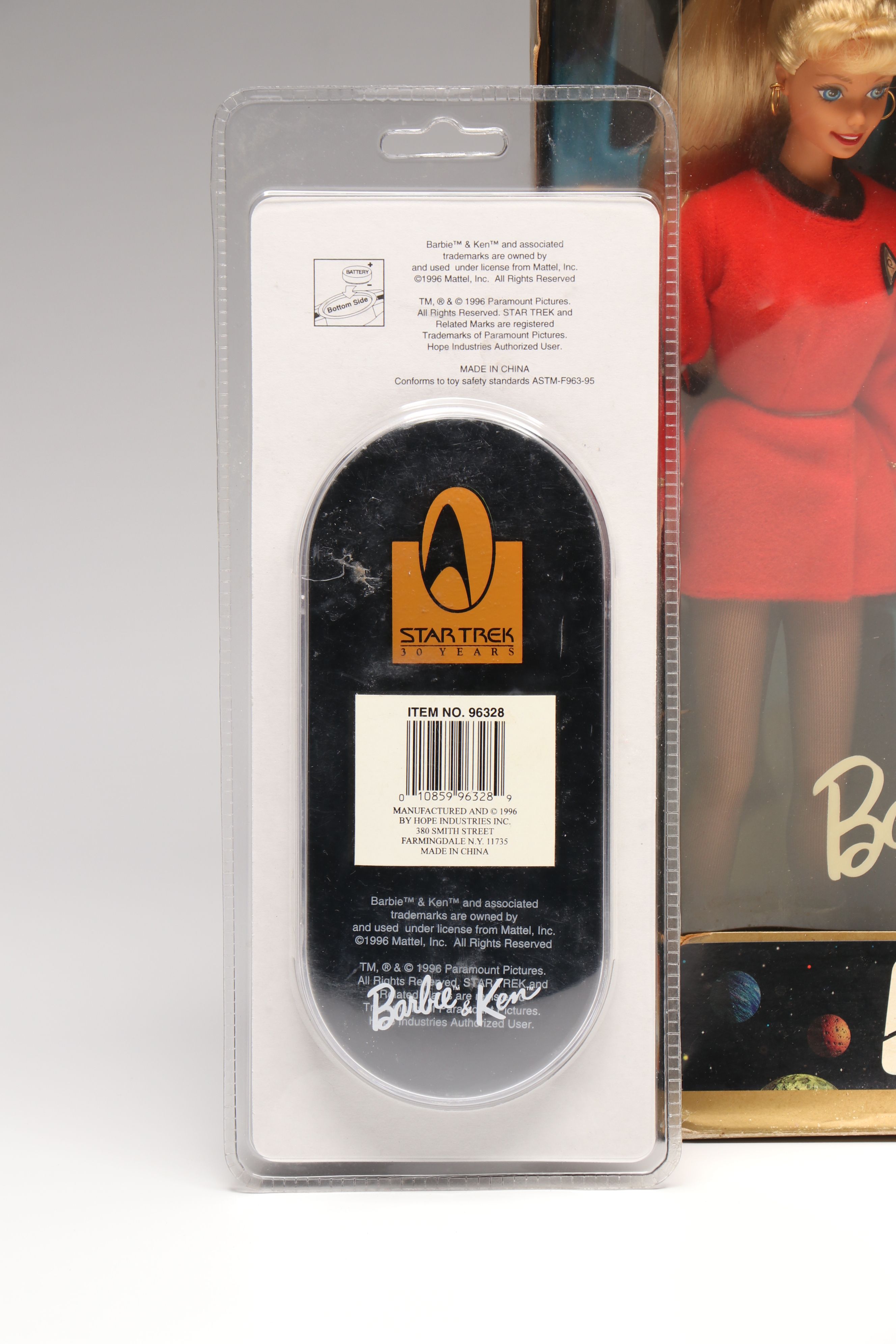 Barbie and Ken "Star Trek" Gift Set Dolls and Collector Timepiece