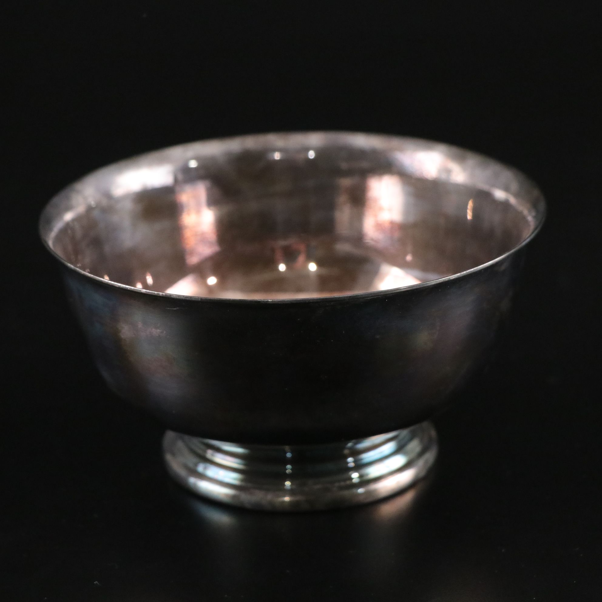 Silver Plate Bowl & Candle Holders with Crystal Bell & More