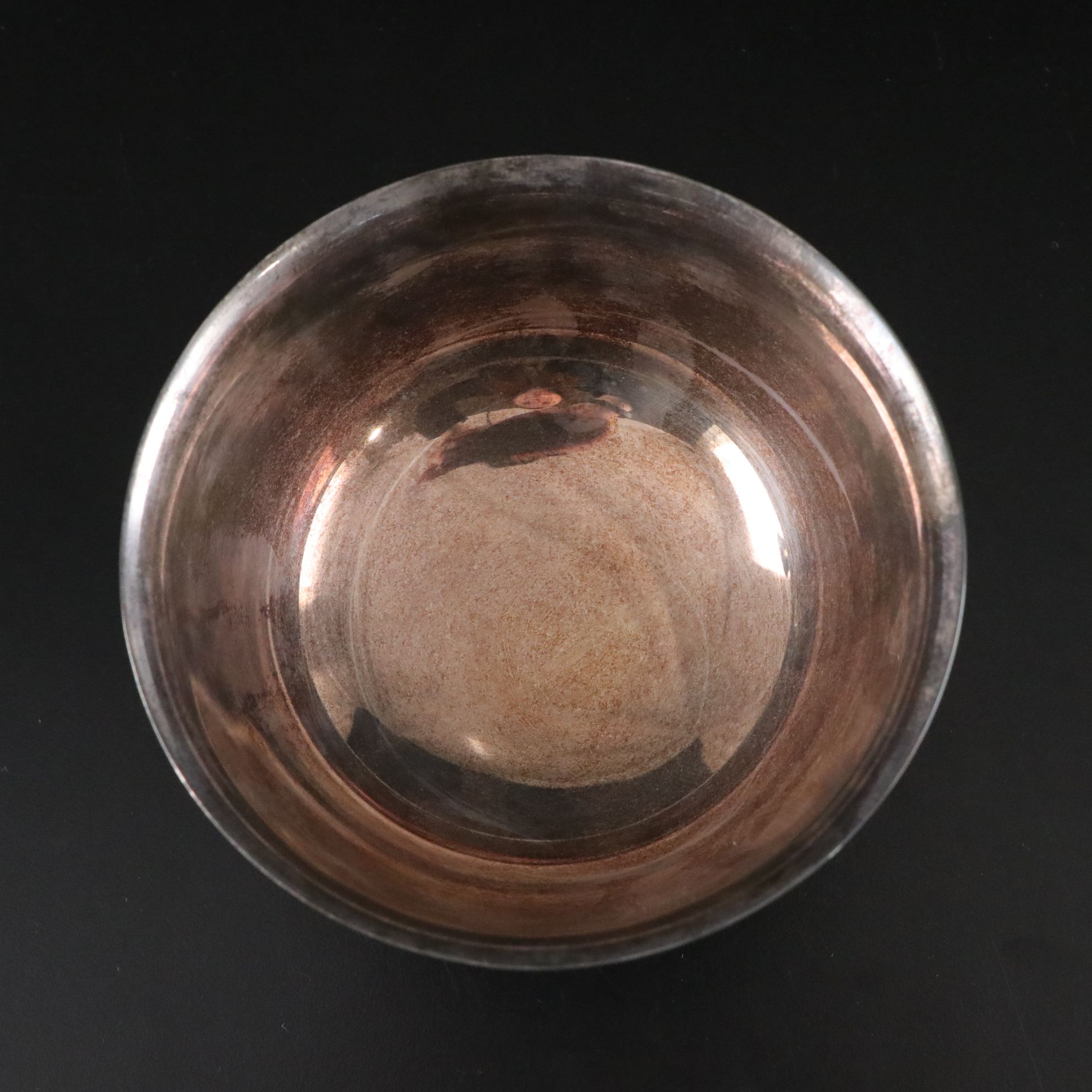 Silver Plate Bowl & Candle Holders with Crystal Bell & More