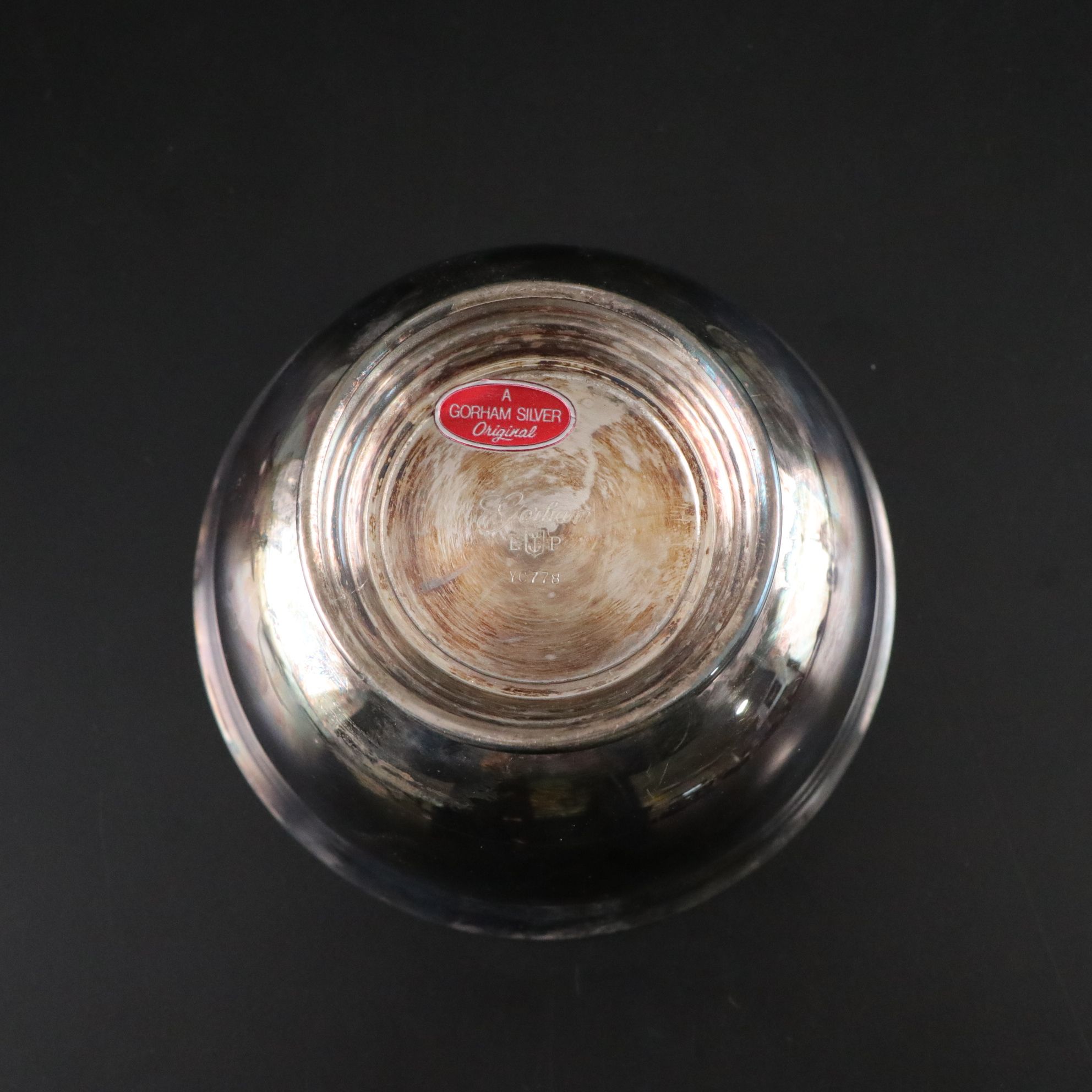 Silver Plate Bowl & Candle Holders with Crystal Bell & More