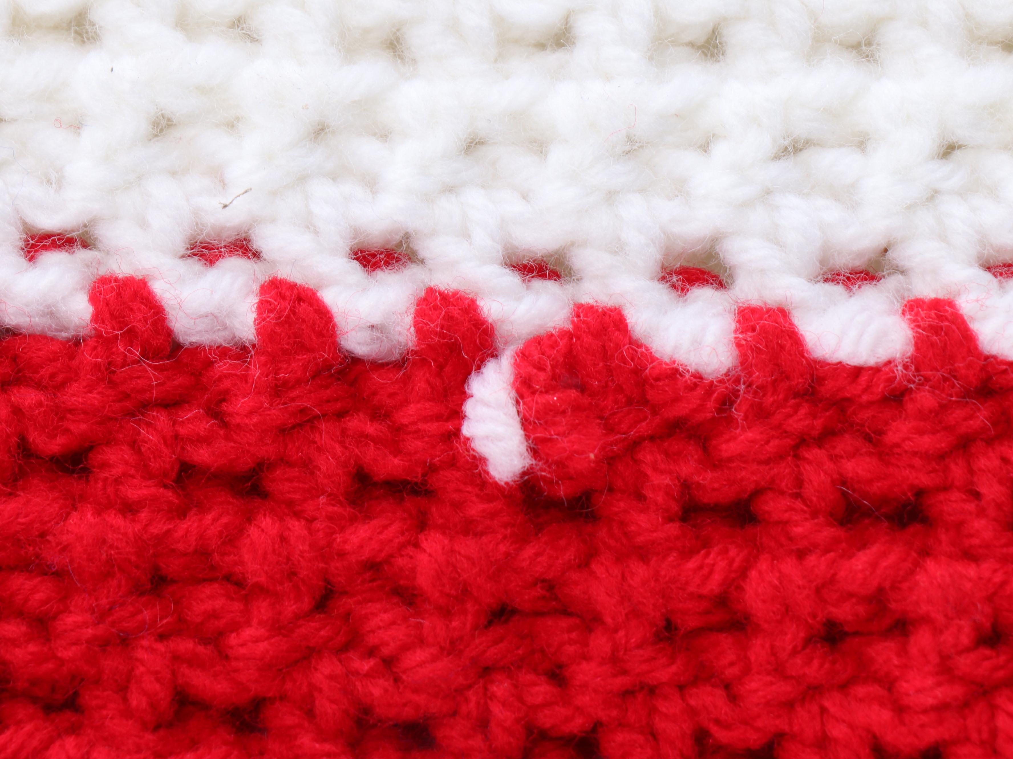 Handcrafted Crochet American Flag Throw Blanket with Stick Flags and Décor