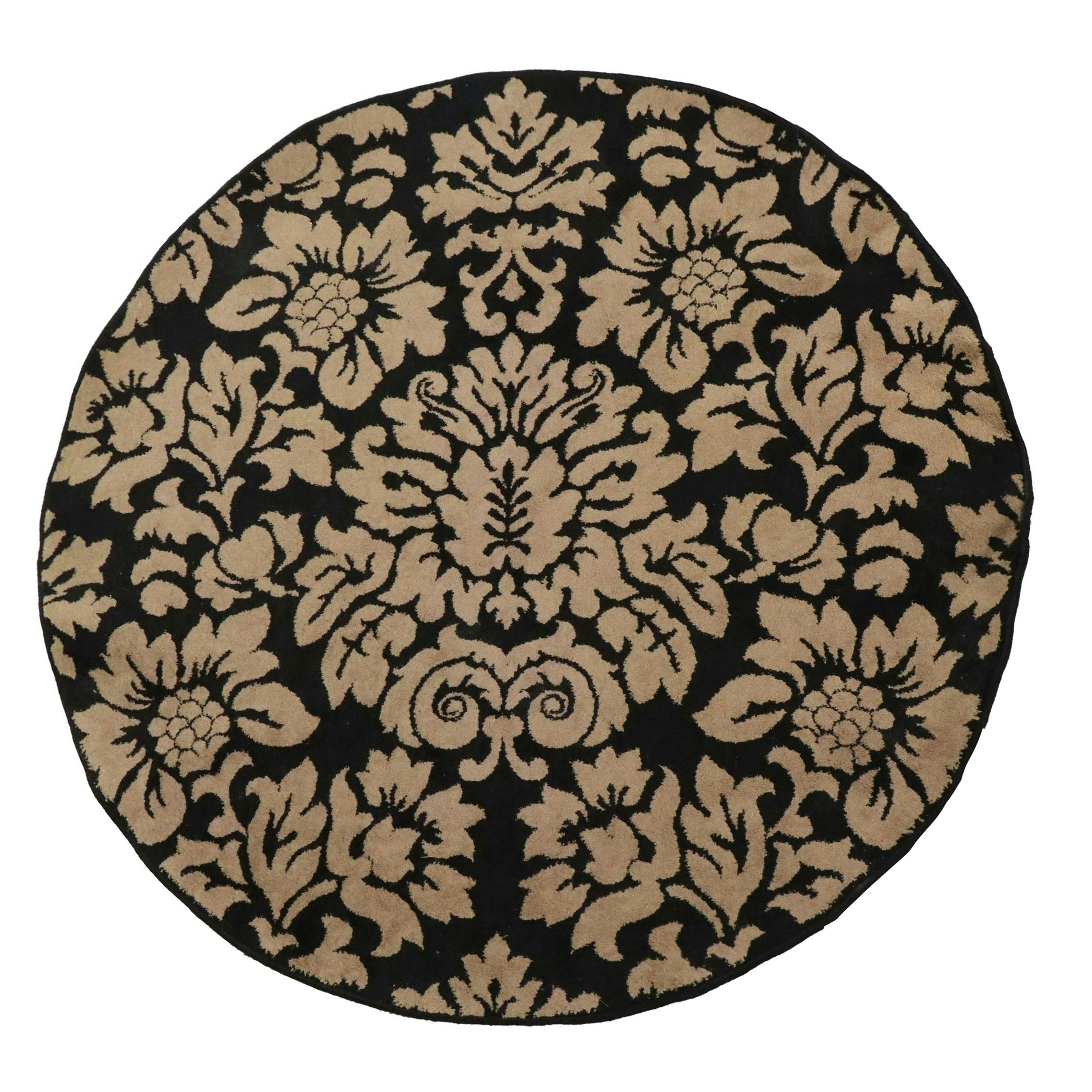 5'3 x 5'3 Machine Made Round Italian Como Round Accent Rug