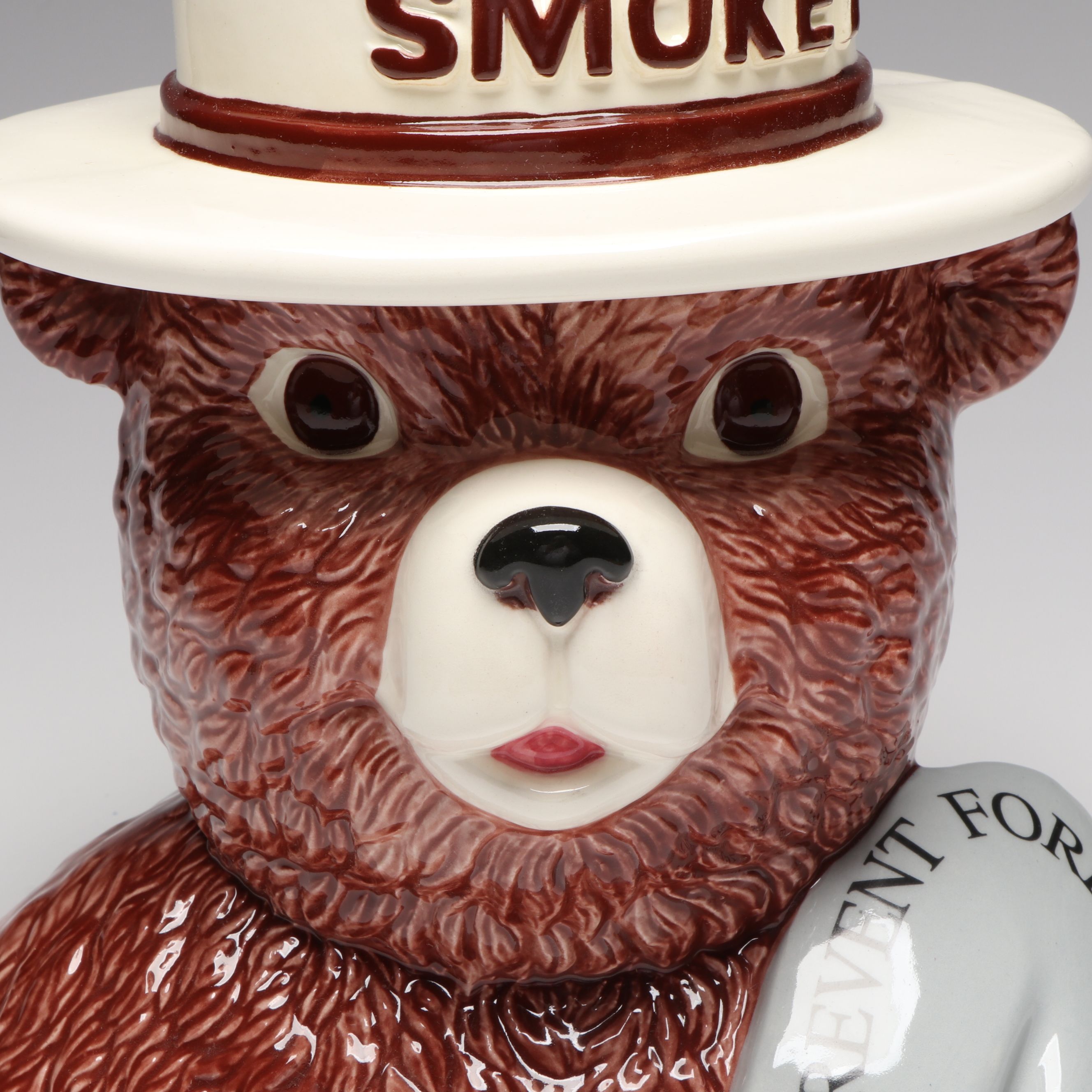 Treasure Craft Smokey Bear Ceramic Cookie Jar, 1995