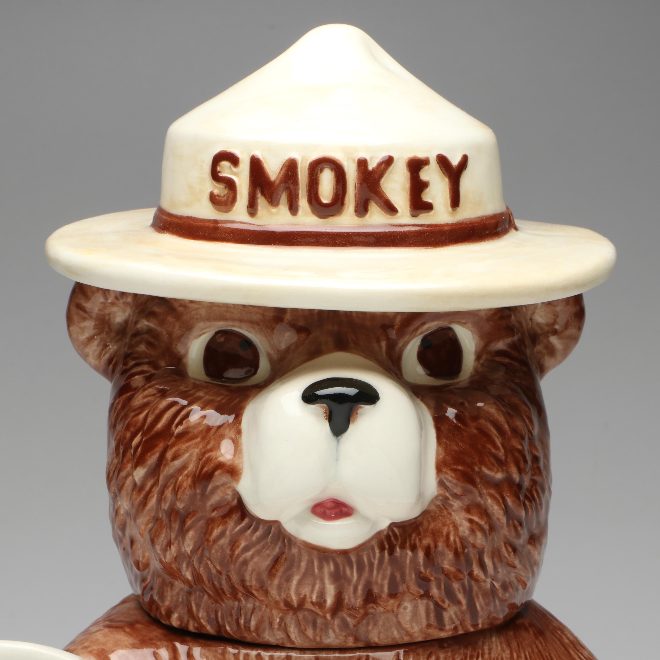 Treasure Craft Smokey's 50th Anniversary Ceramic Cookie Jar, 1994