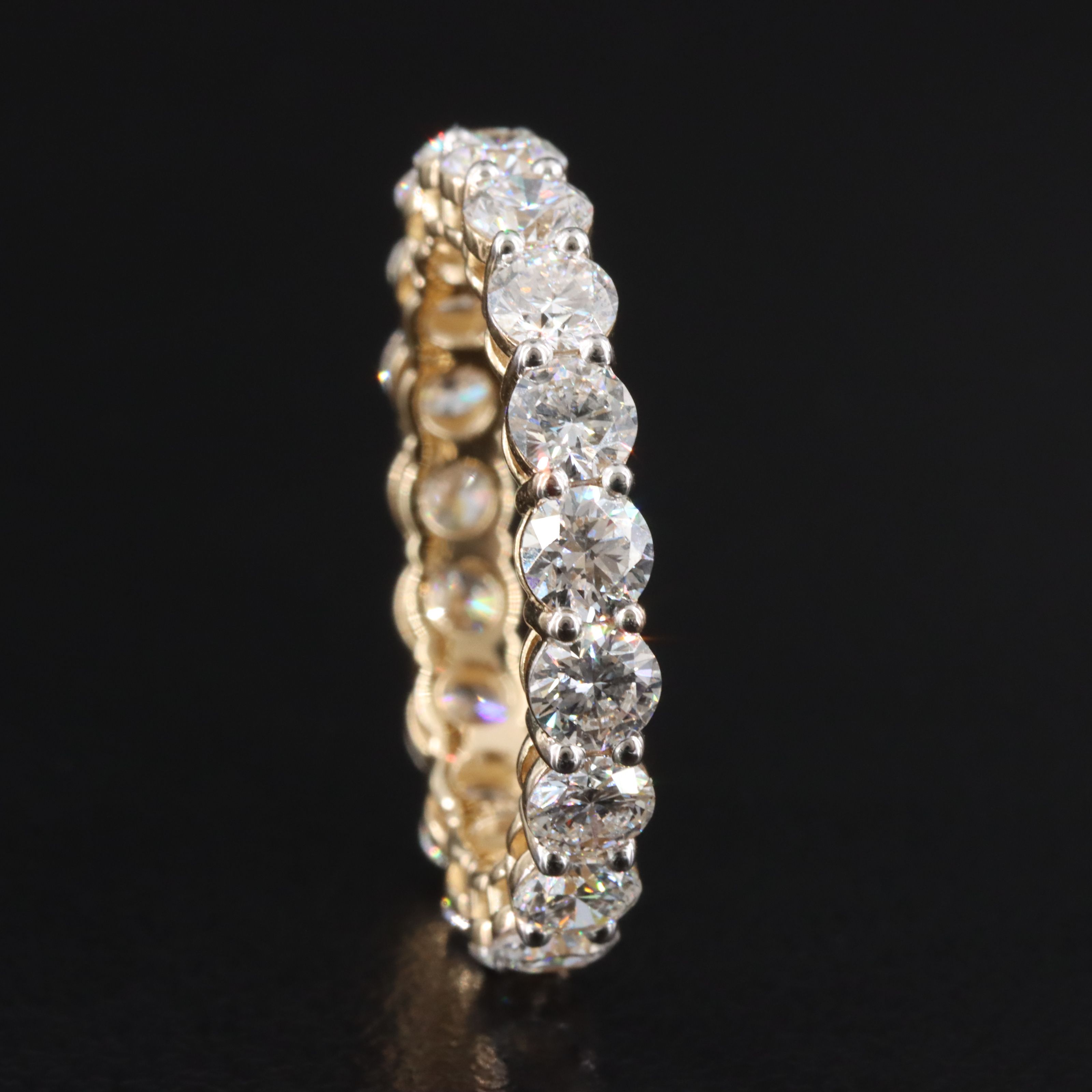 14K 3.29 CTW Lab Grown Diamond Eternity Band