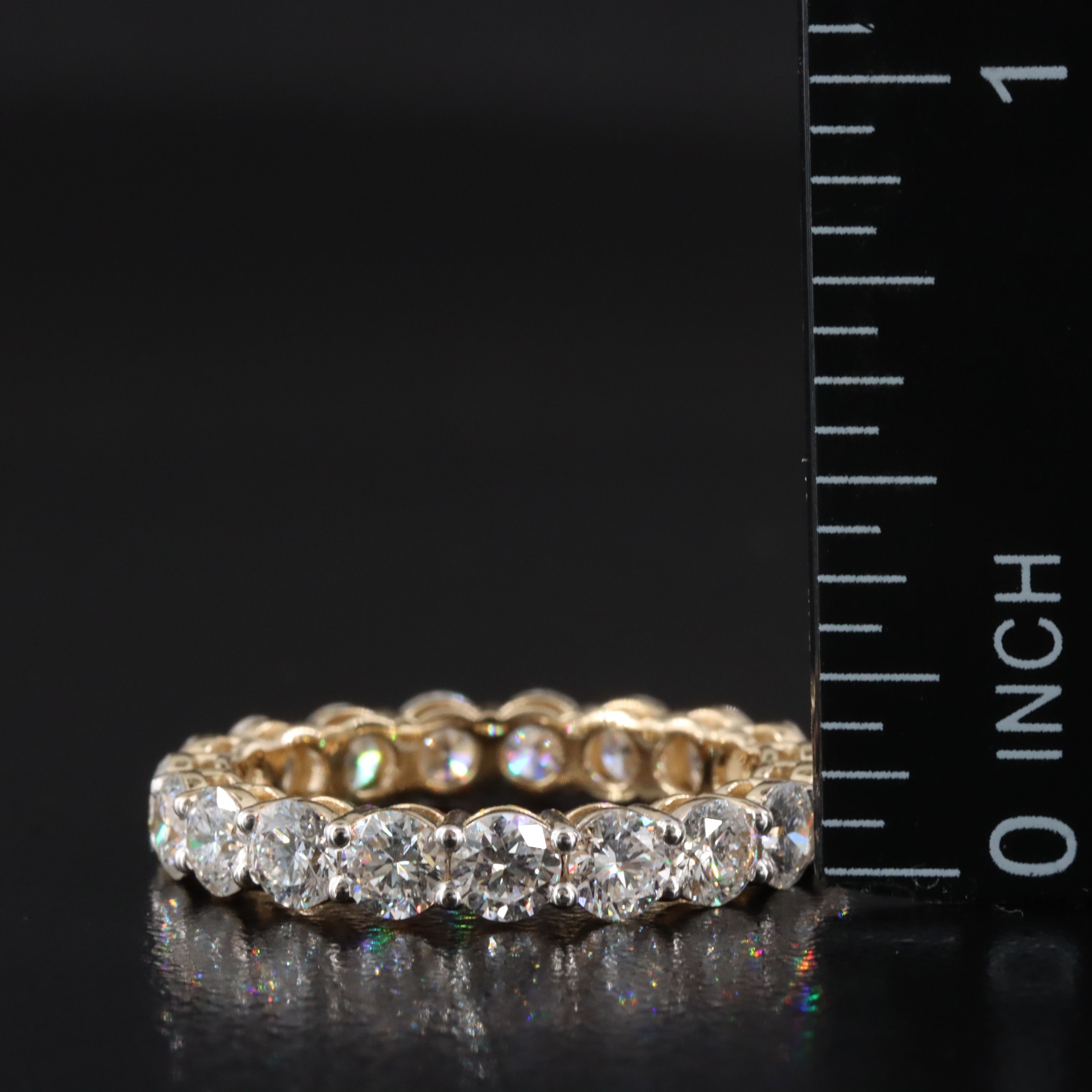 14K 3.29 CTW Lab Grown Diamond Eternity Band
