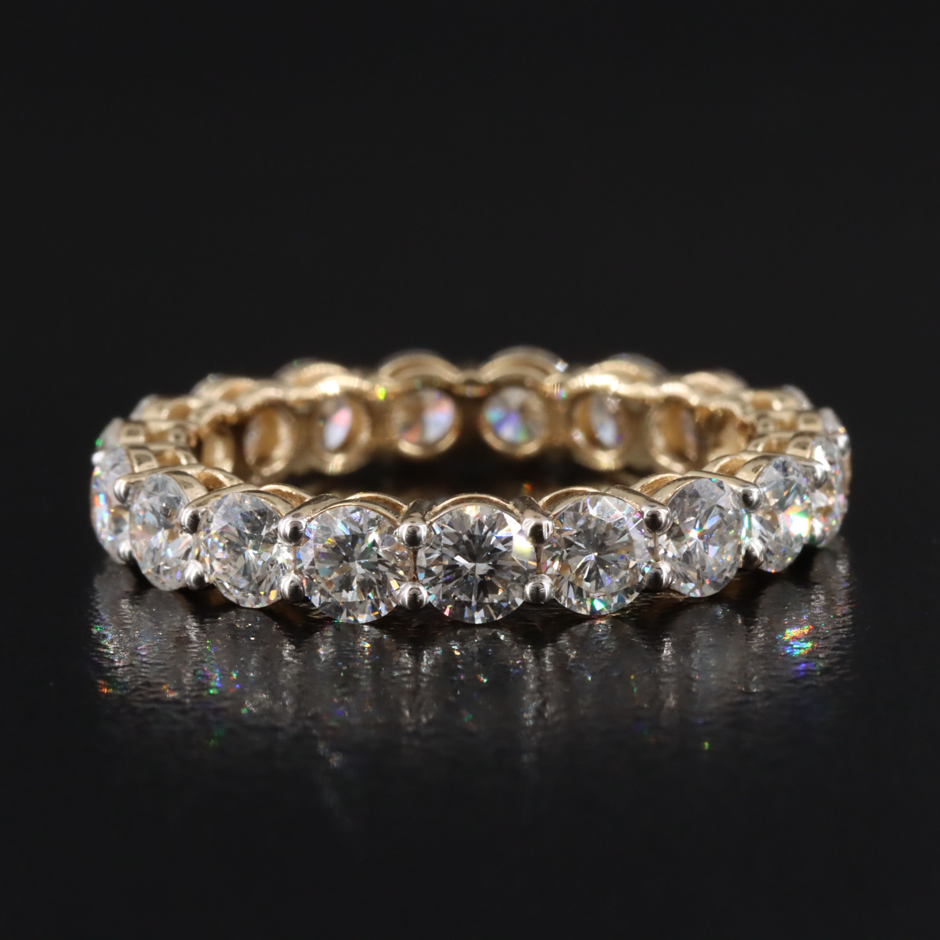 14K 3.29 CTW Lab Grown Diamond Eternity Band