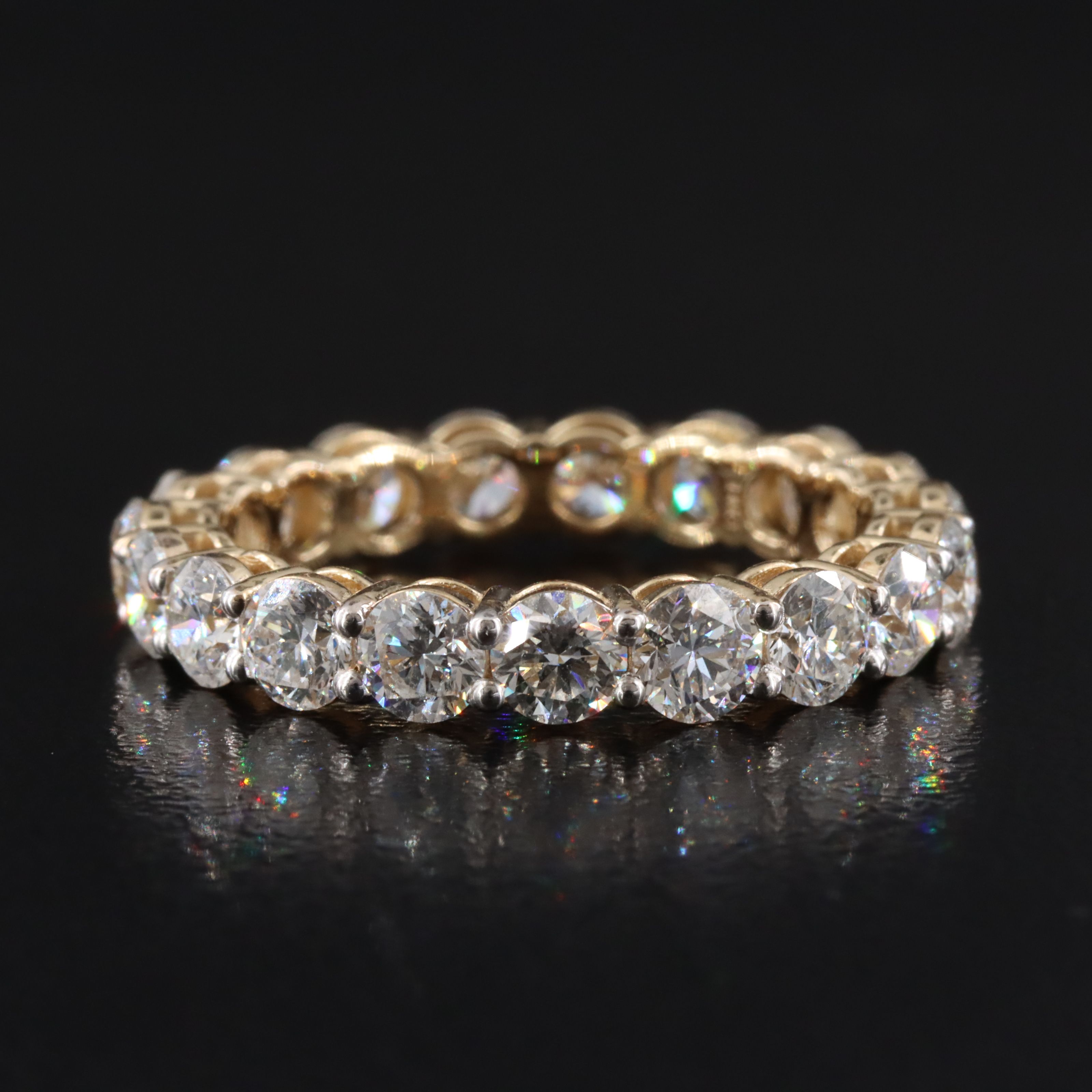 14K 3.29 CTW Lab Grown Diamond Eternity Band