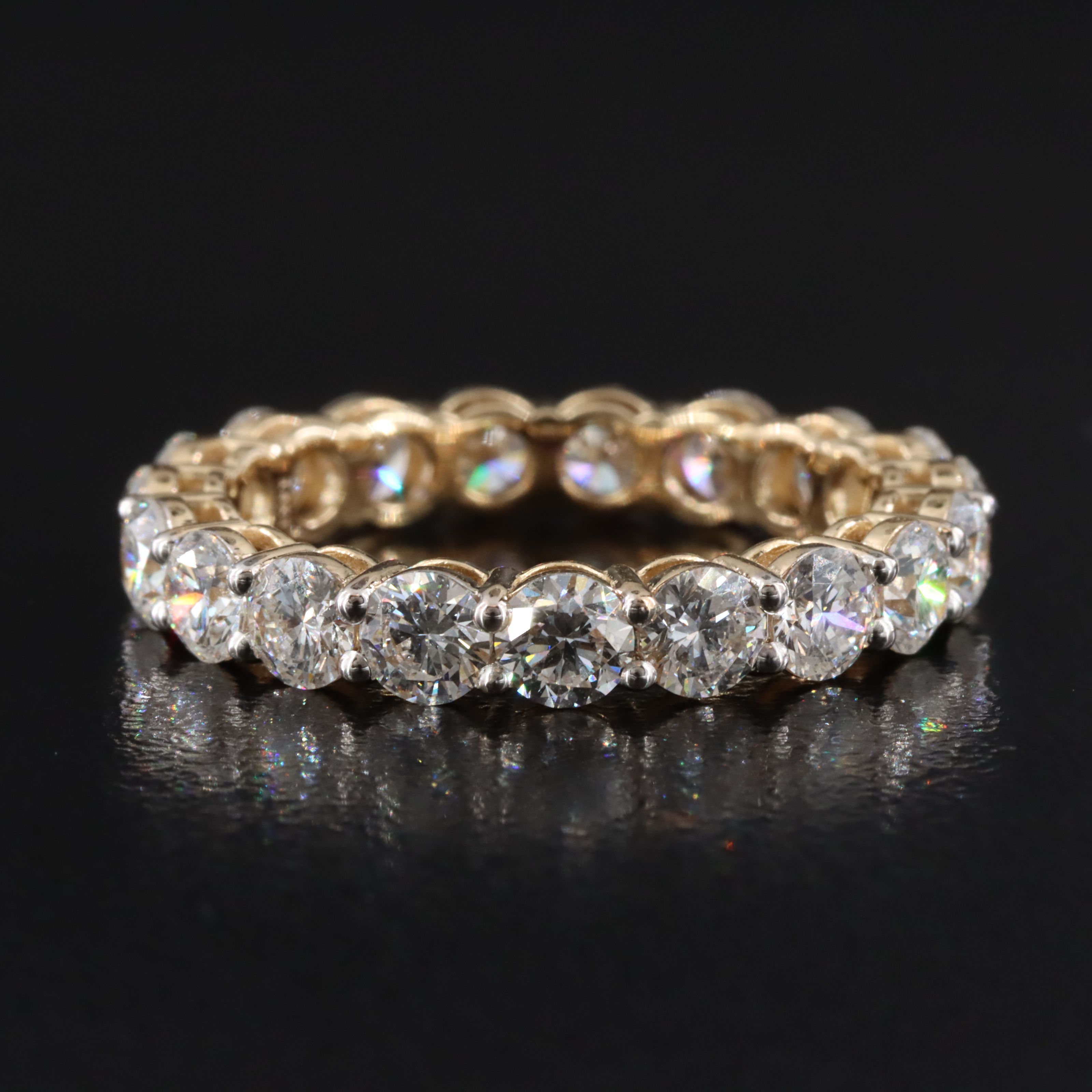 14K 3.29 CTW Lab Grown Diamond Eternity Band