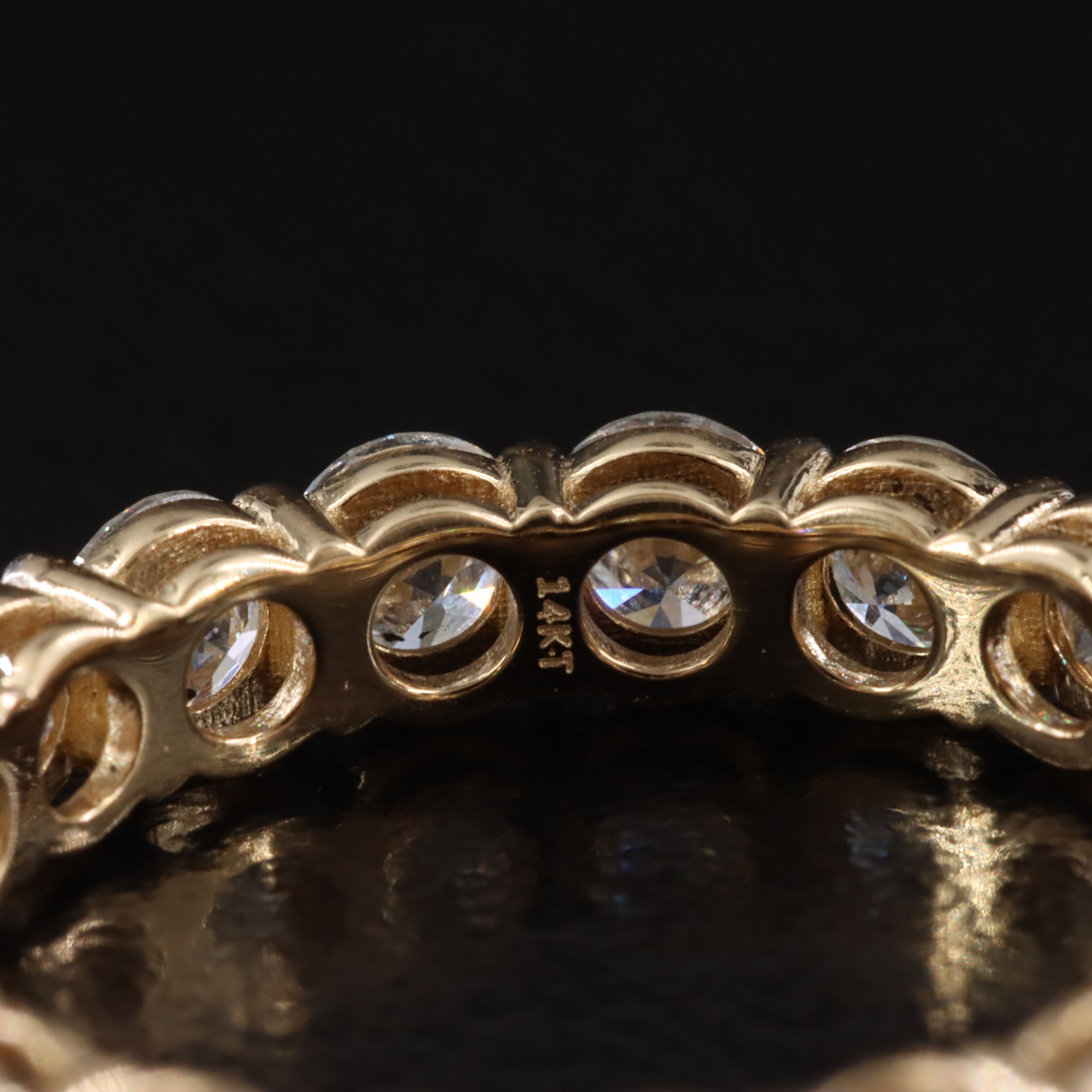 14K 3.29 CTW Lab Grown Diamond Eternity Band