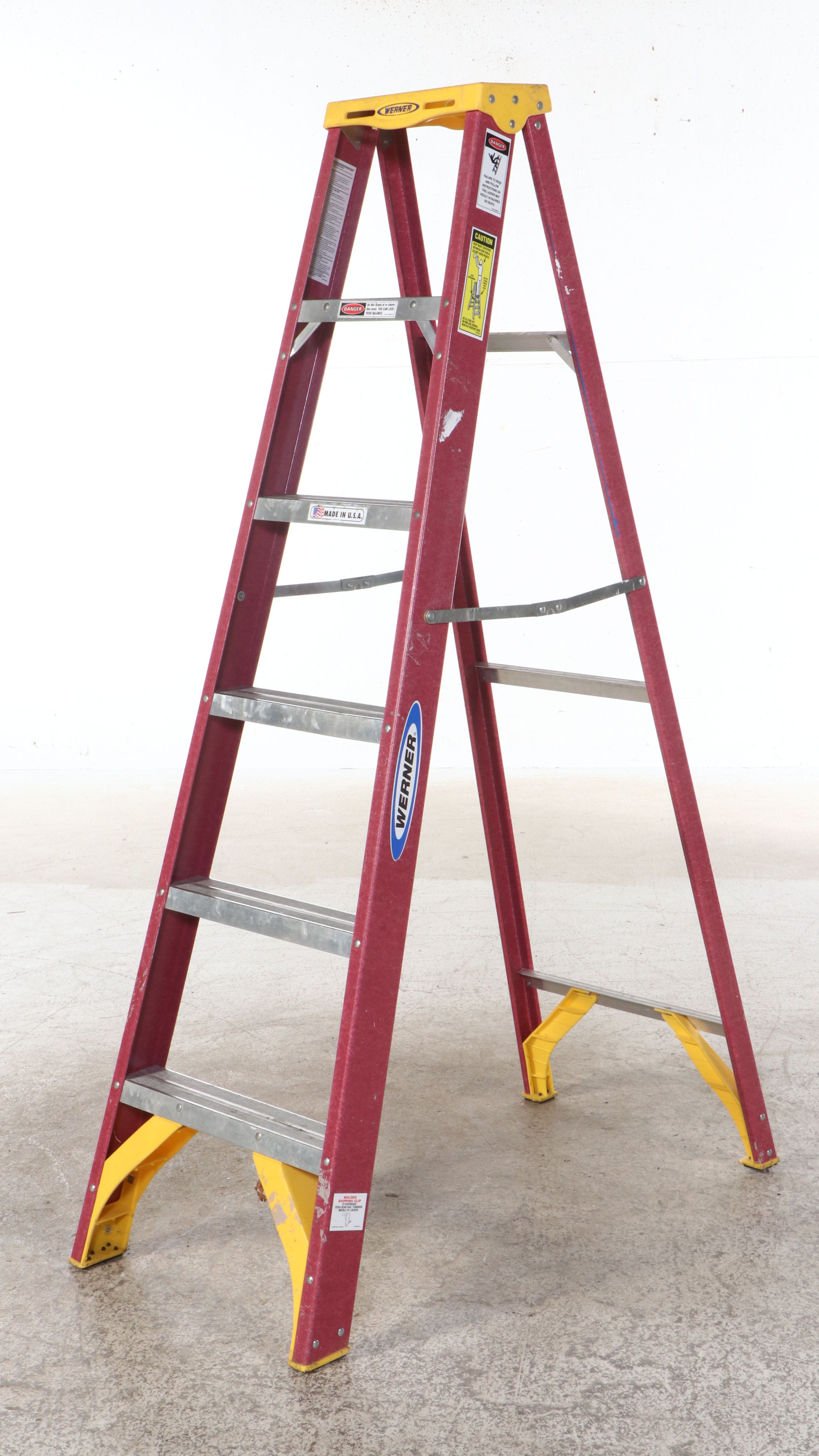 Werner Fiberglass and Aluminum Step Ladder