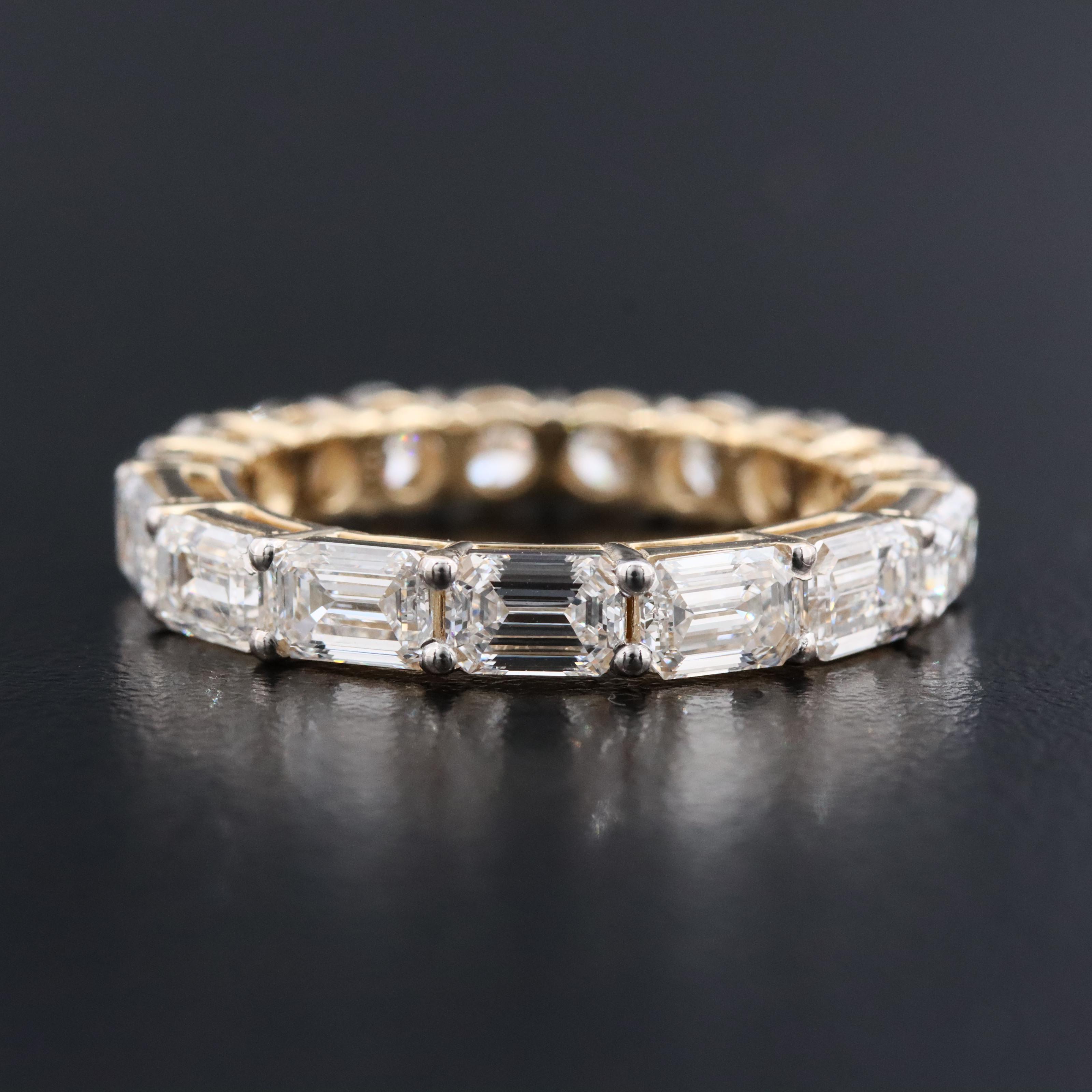 14K 3.62 CTW Lab Grown Diamond Reversible Eternity Band