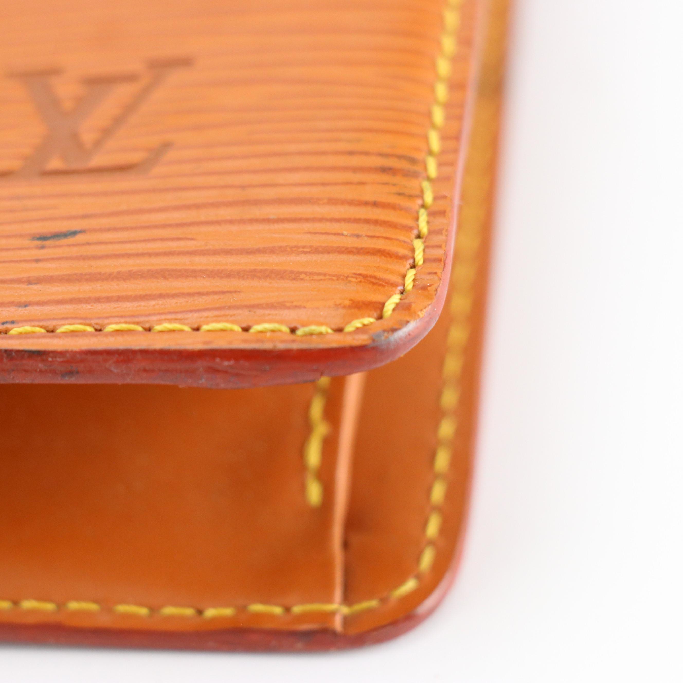 Louis Vuitton Pochette Homme Clutch in Cipango Gold Epi Leather