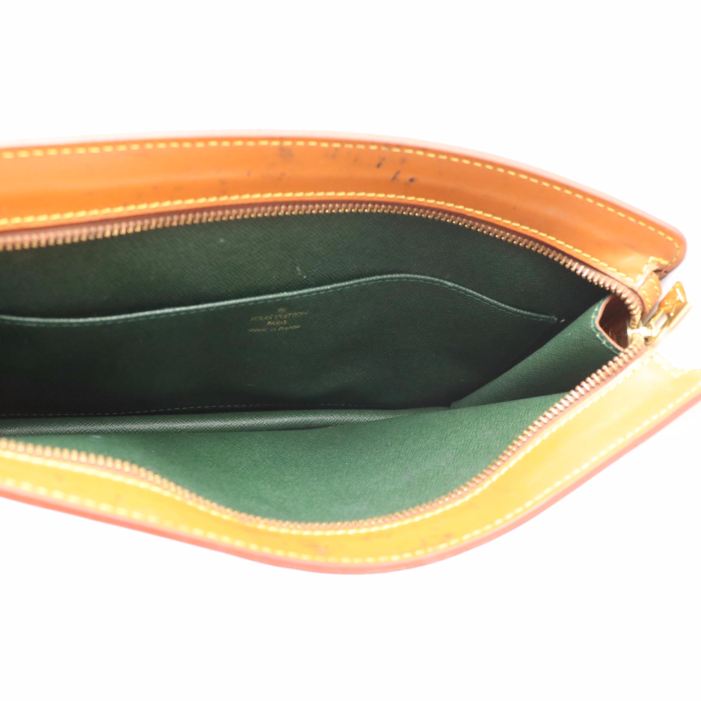 Louis Vuitton Pochette Homme Clutch in Cipango Gold Epi Leather