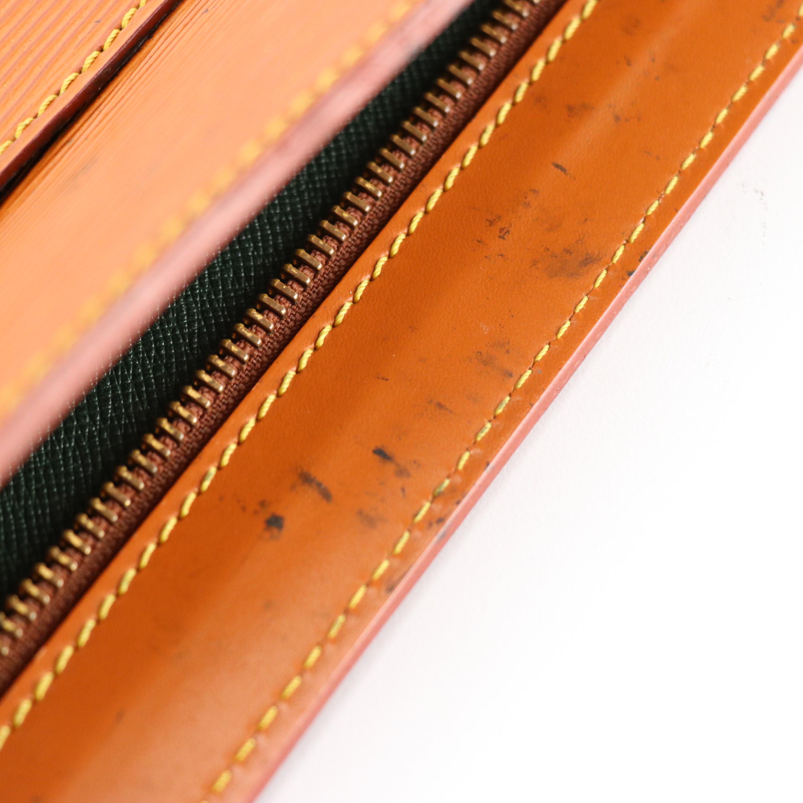 Louis Vuitton Pochette Homme Clutch in Cipango Gold Epi Leather