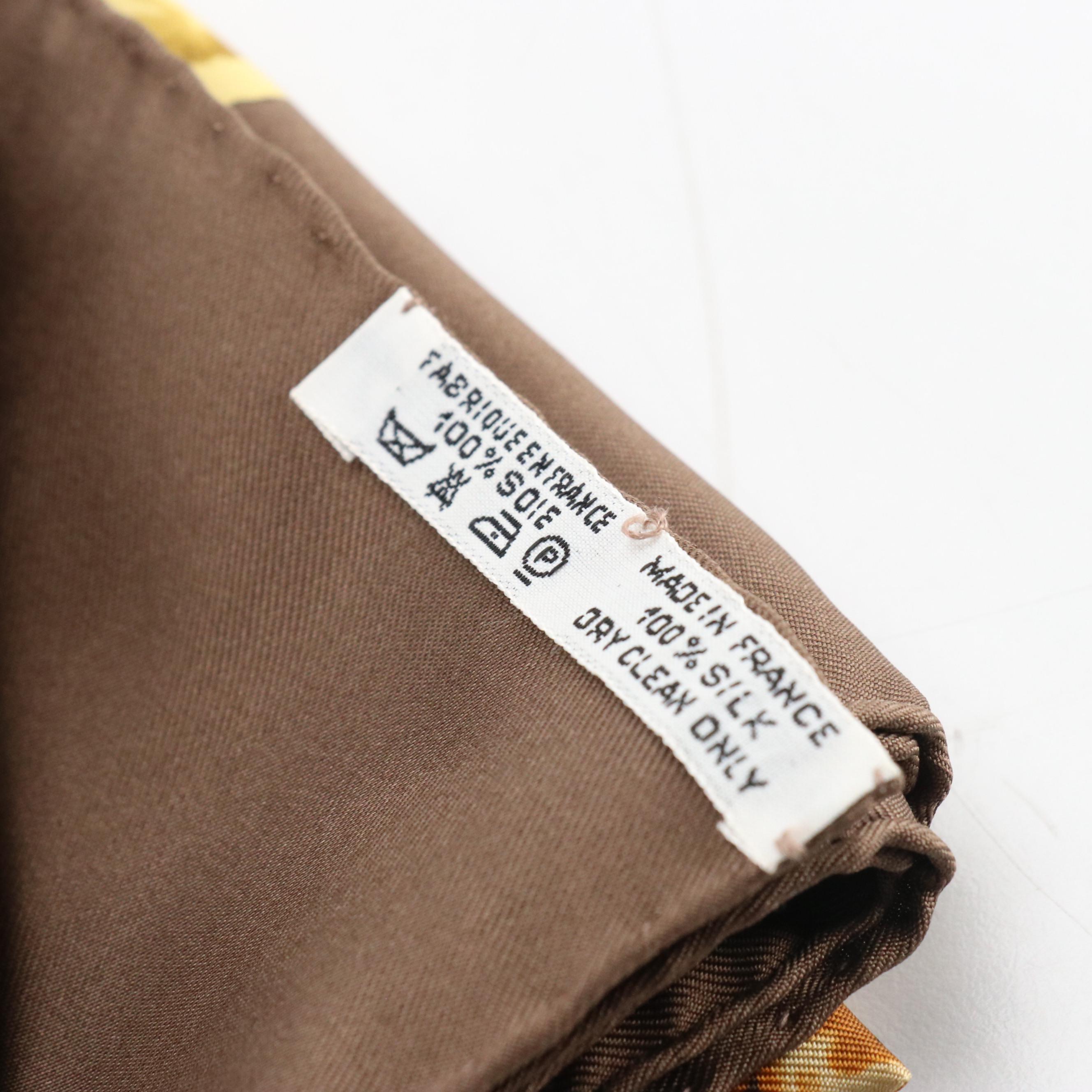 Hermès "Africa" Scarf 90 in Silk Twill