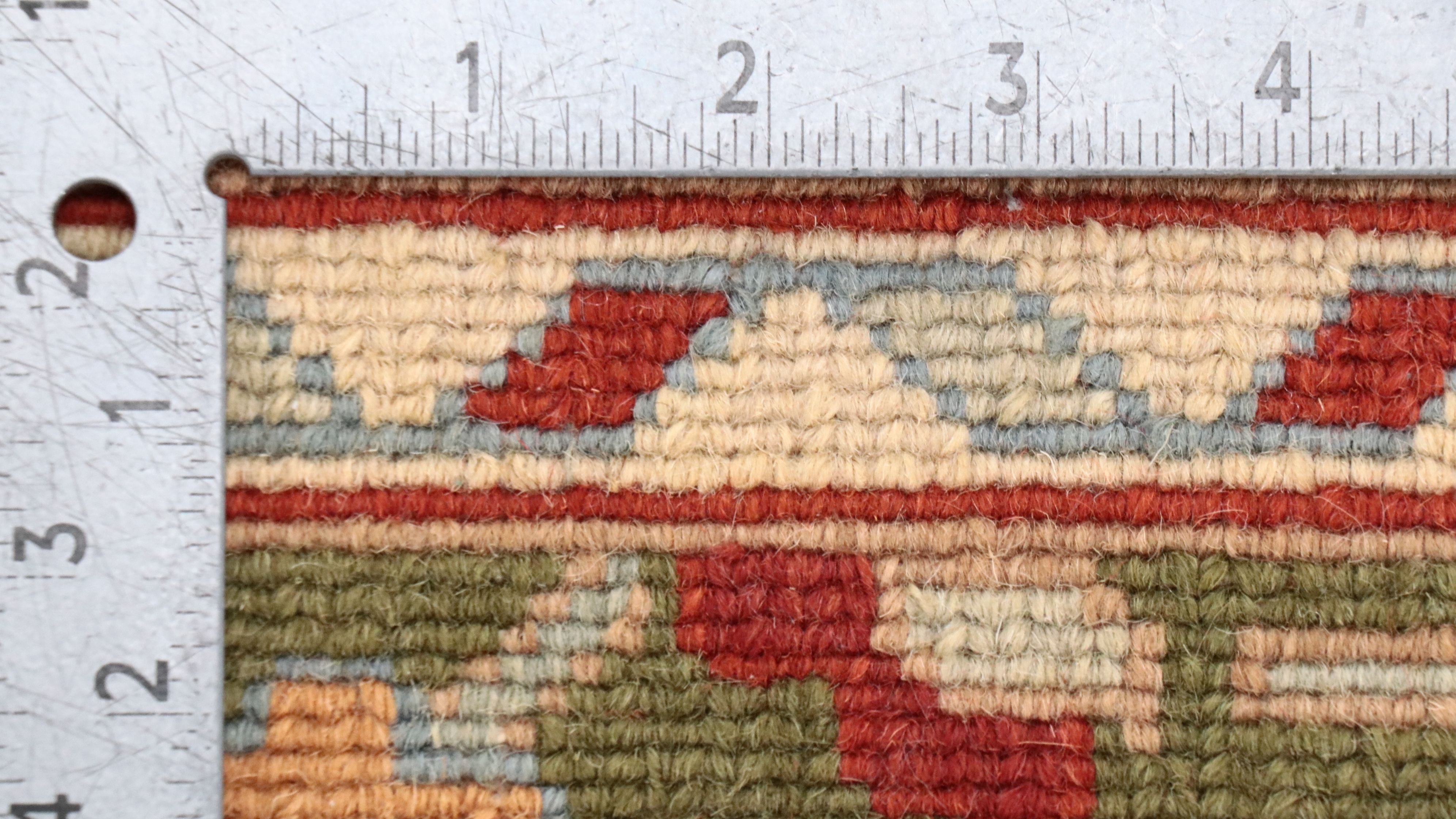 10' x 14'2 Hand-Knotted Indian Soumak Room-Sized Rug