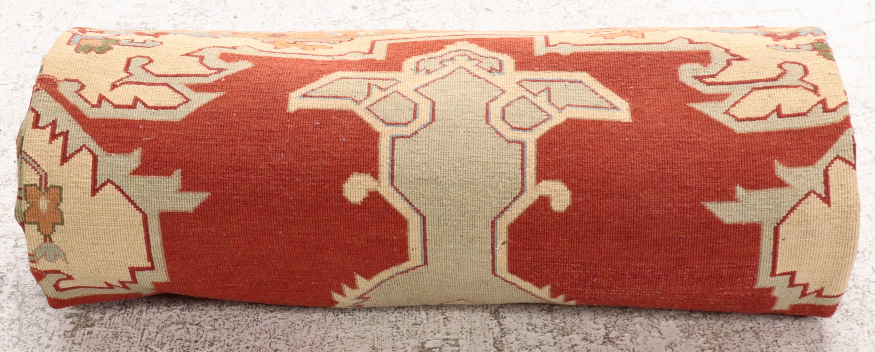 10' x 14'2 Hand-Knotted Indian Soumak Room-Sized Rug